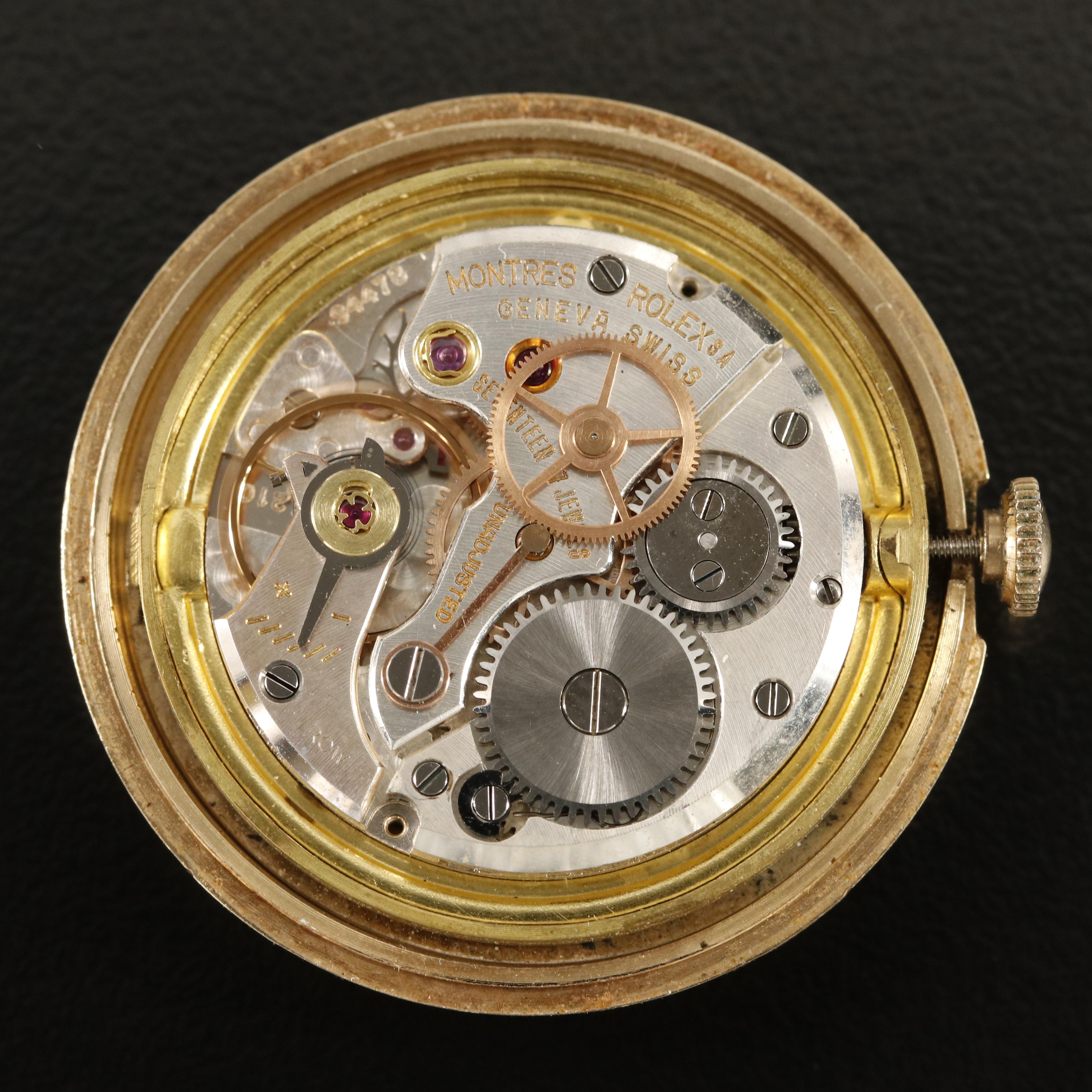 1950s 14K Rolex Stem Wind Watch