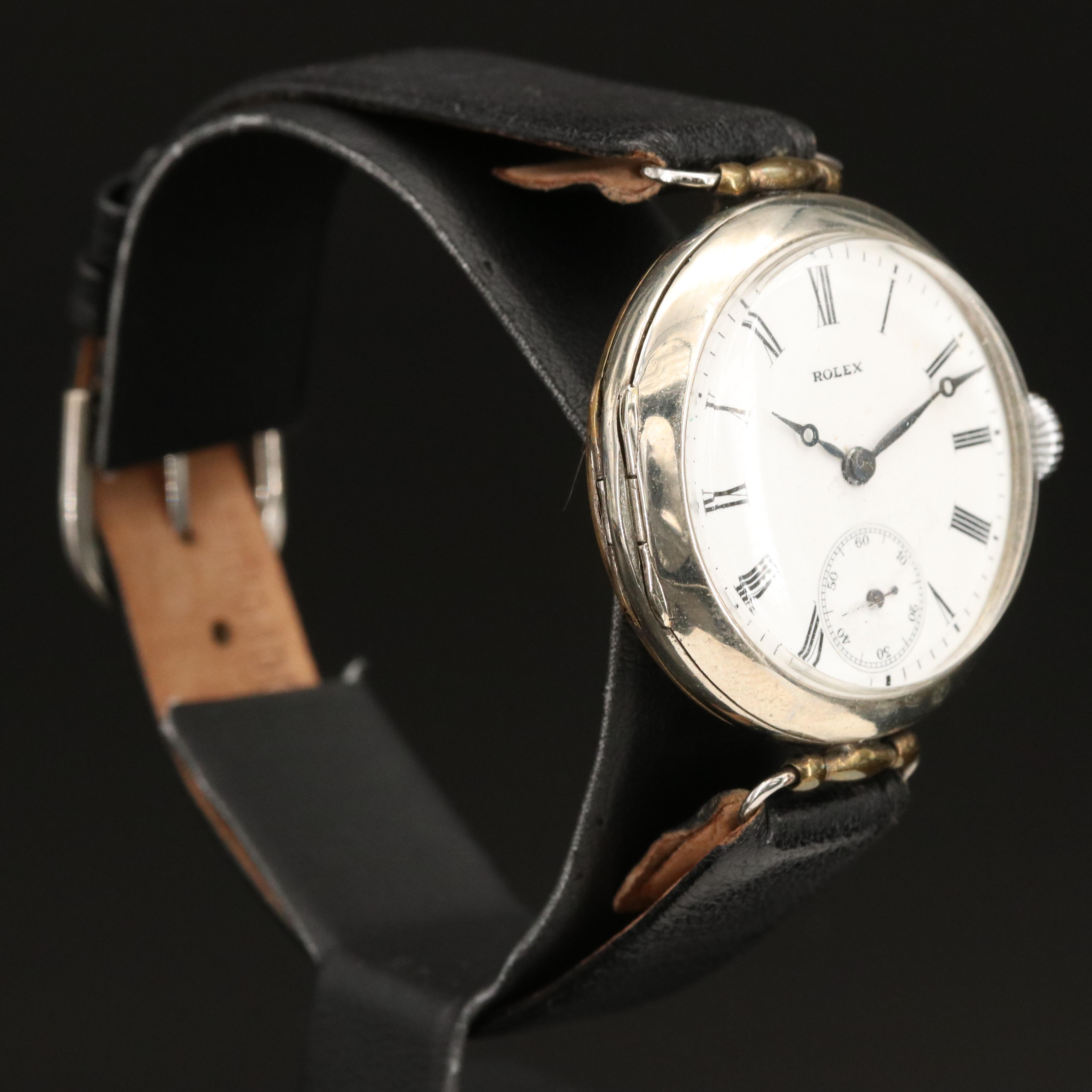 Antique Rolex Officers Style Watch