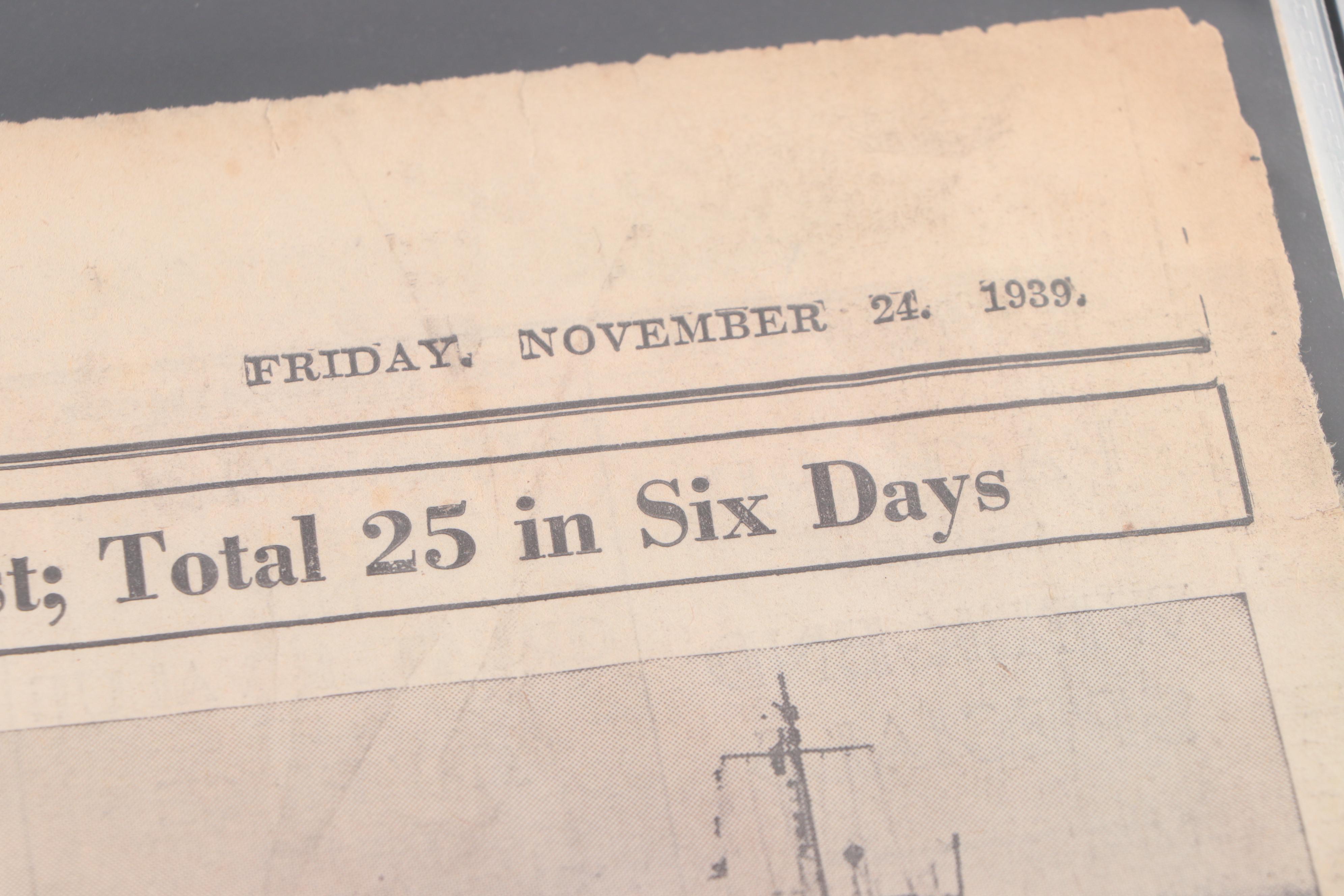 "Chicago Daily Tribune" and Other Newspapers Covering World War II and More