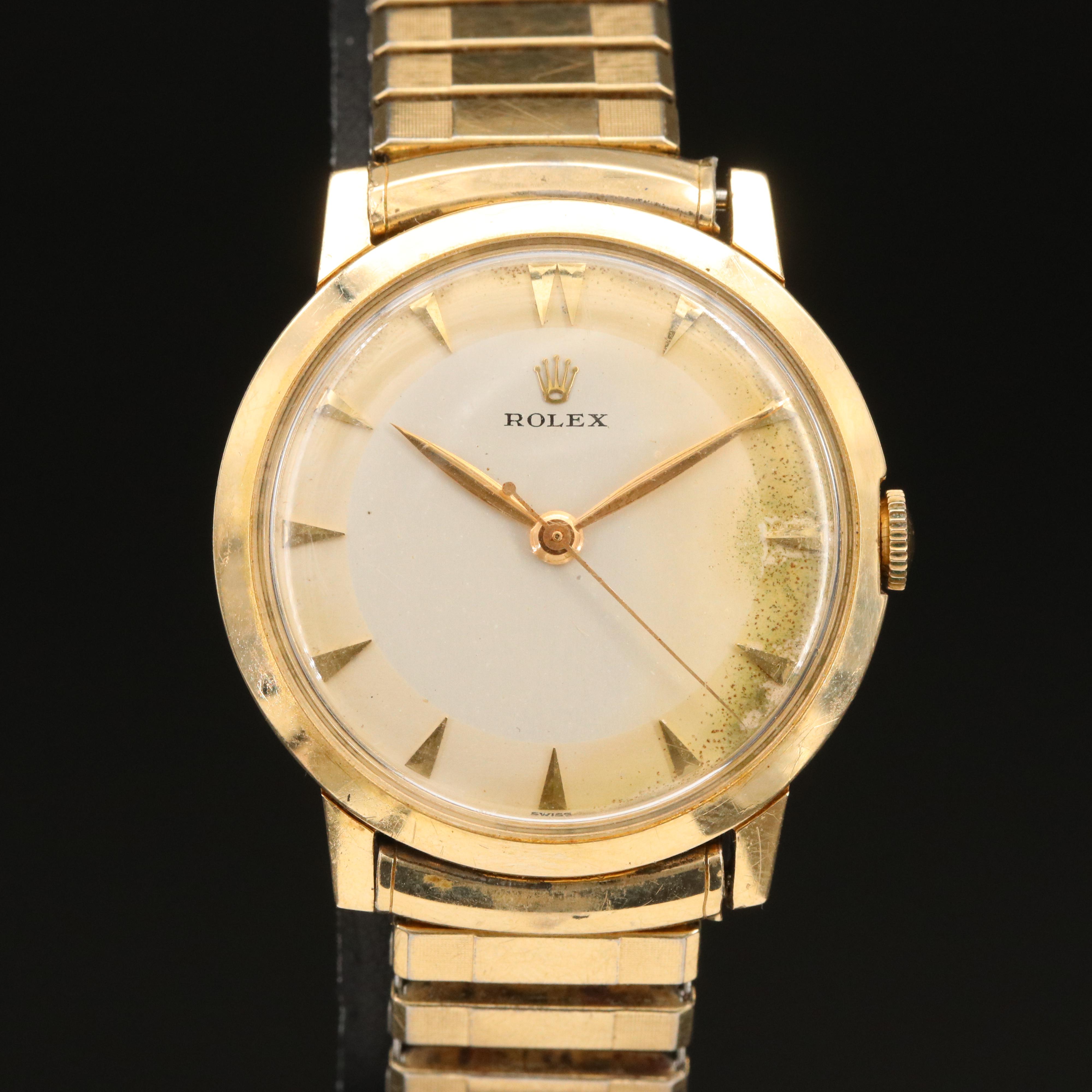 1950s 14K Rolex Stem Wind Watch