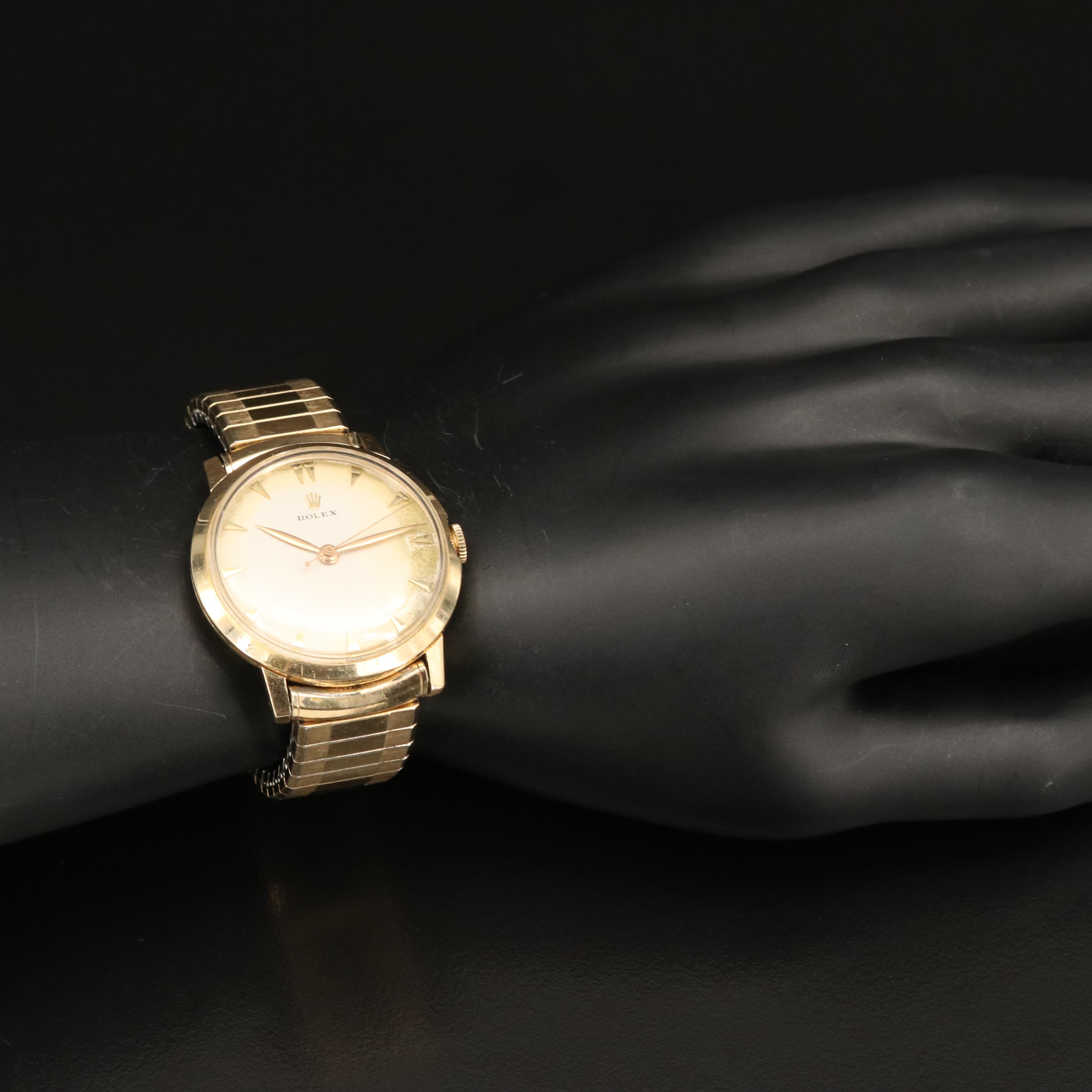 1950s 14K Rolex Stem Wind Watch