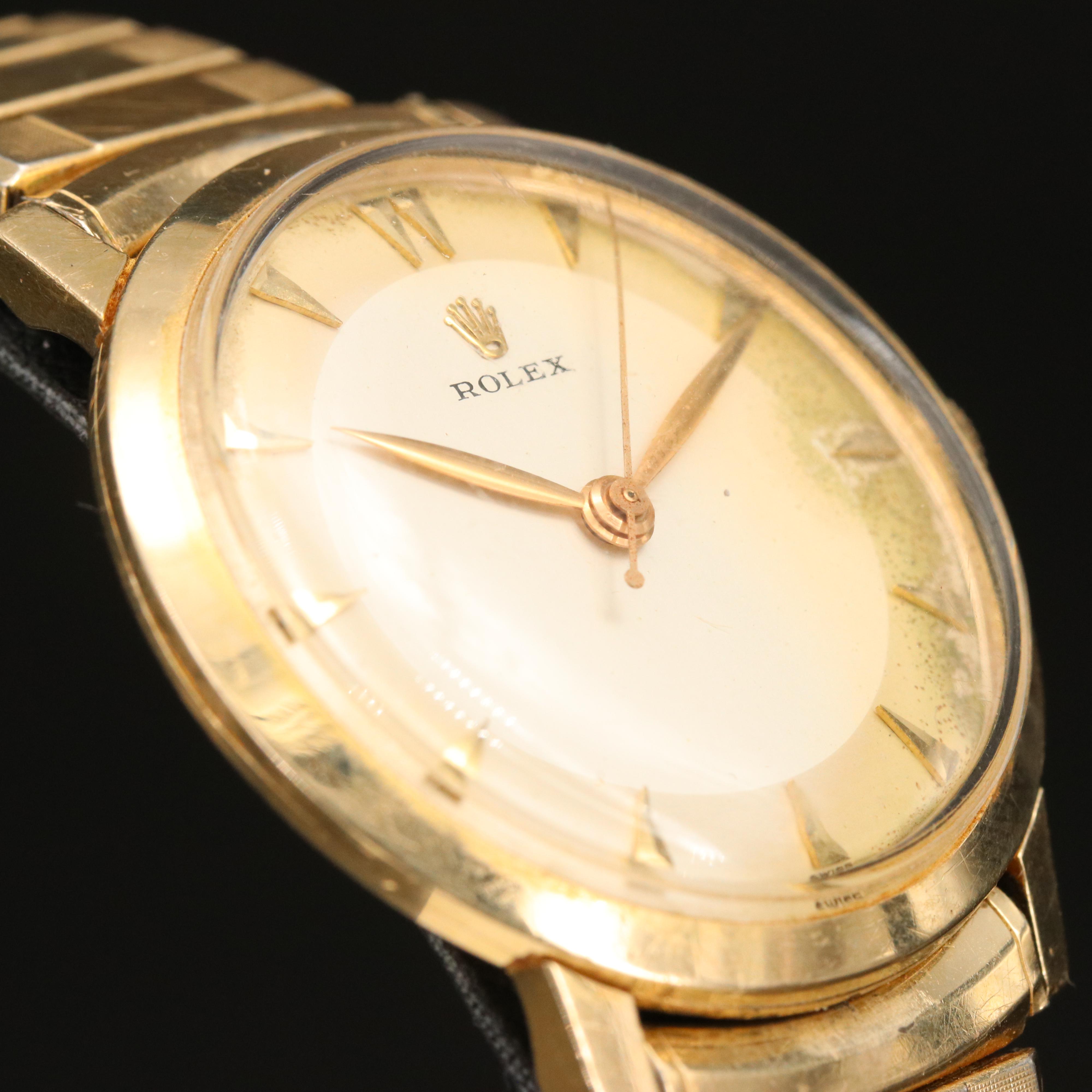 1950s 14K Rolex Stem Wind Watch