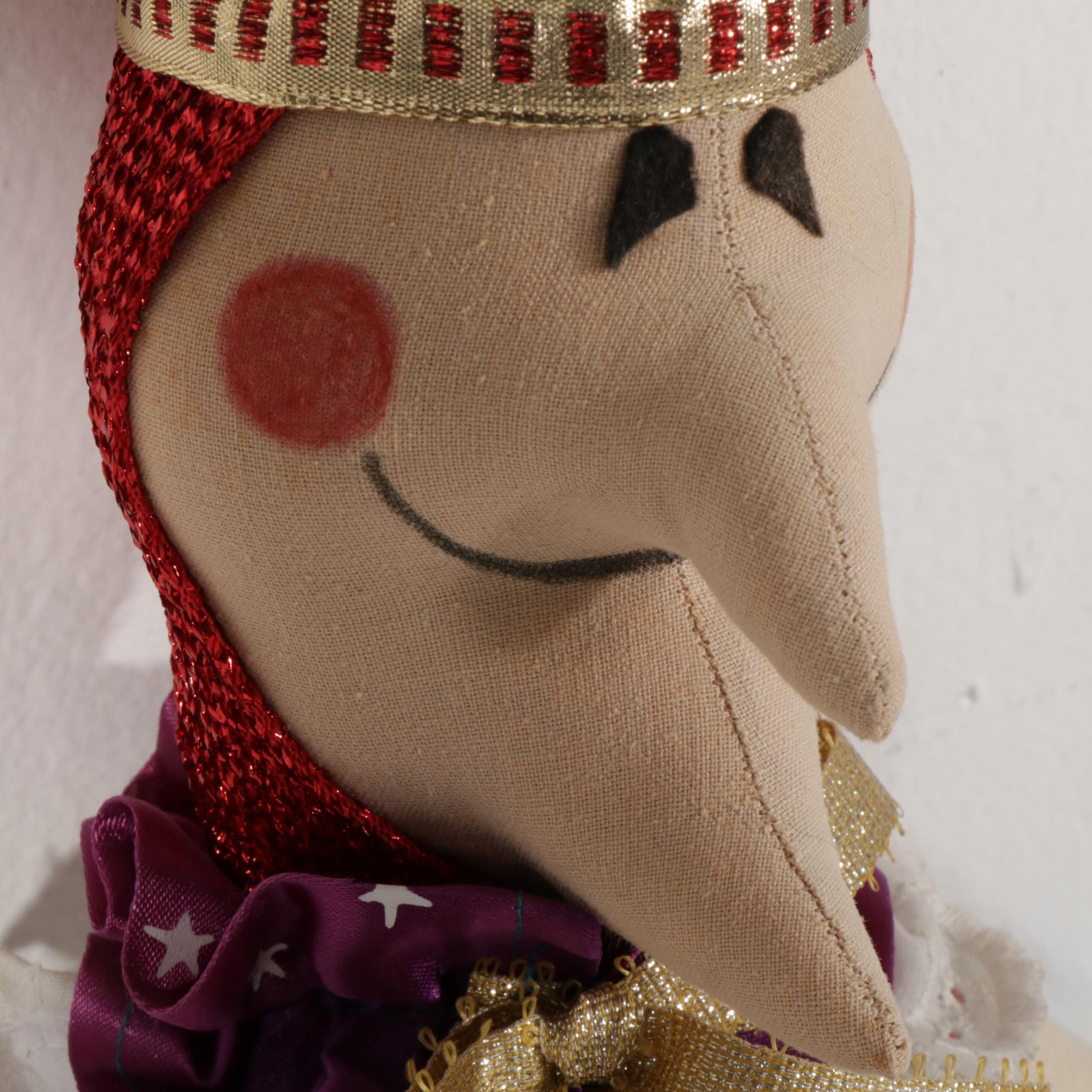 Handmade Court Jester Stick Puppets