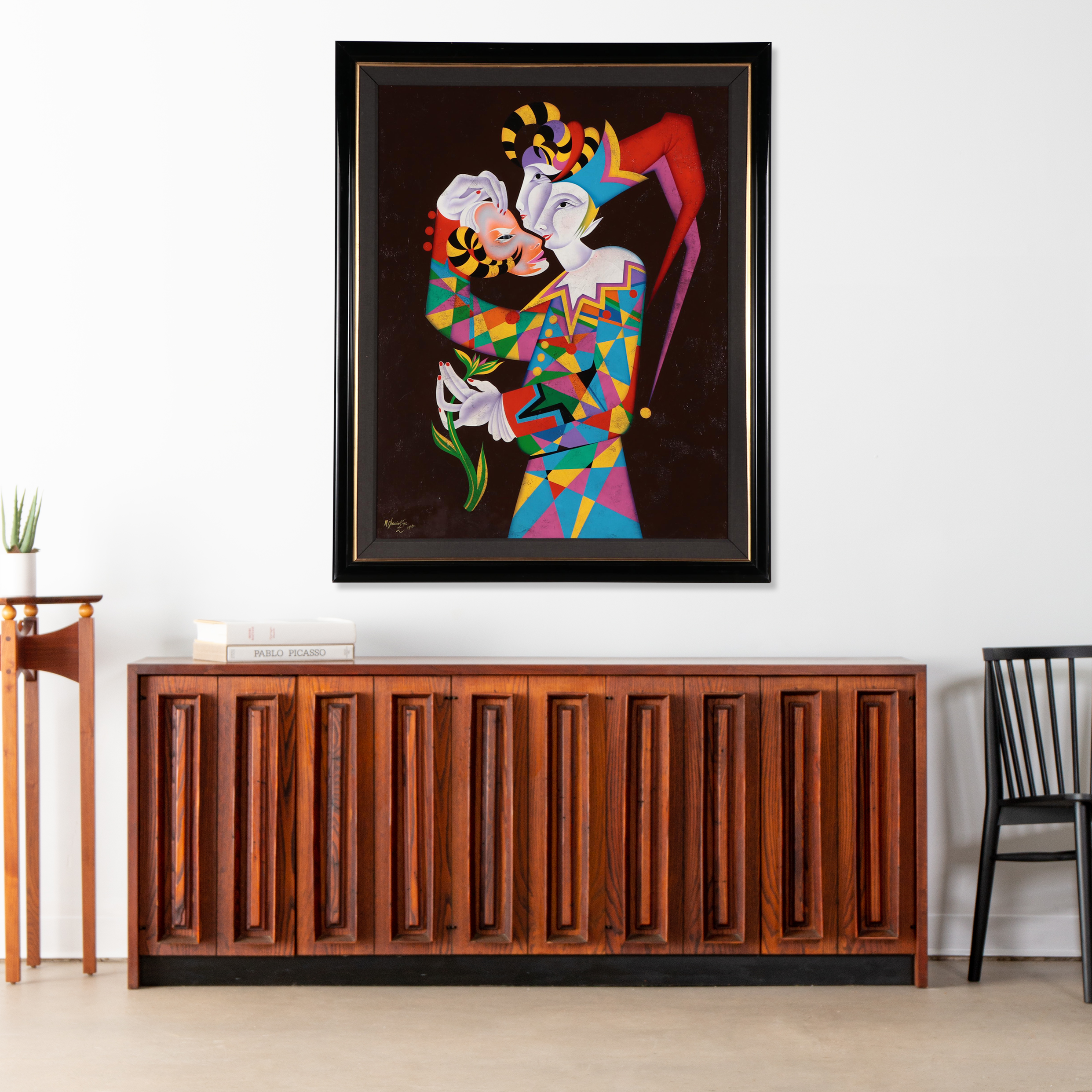 Mihail Chemiakin Large-Scale Oil Painting "Vaslav Nijinsky as Petrushka"