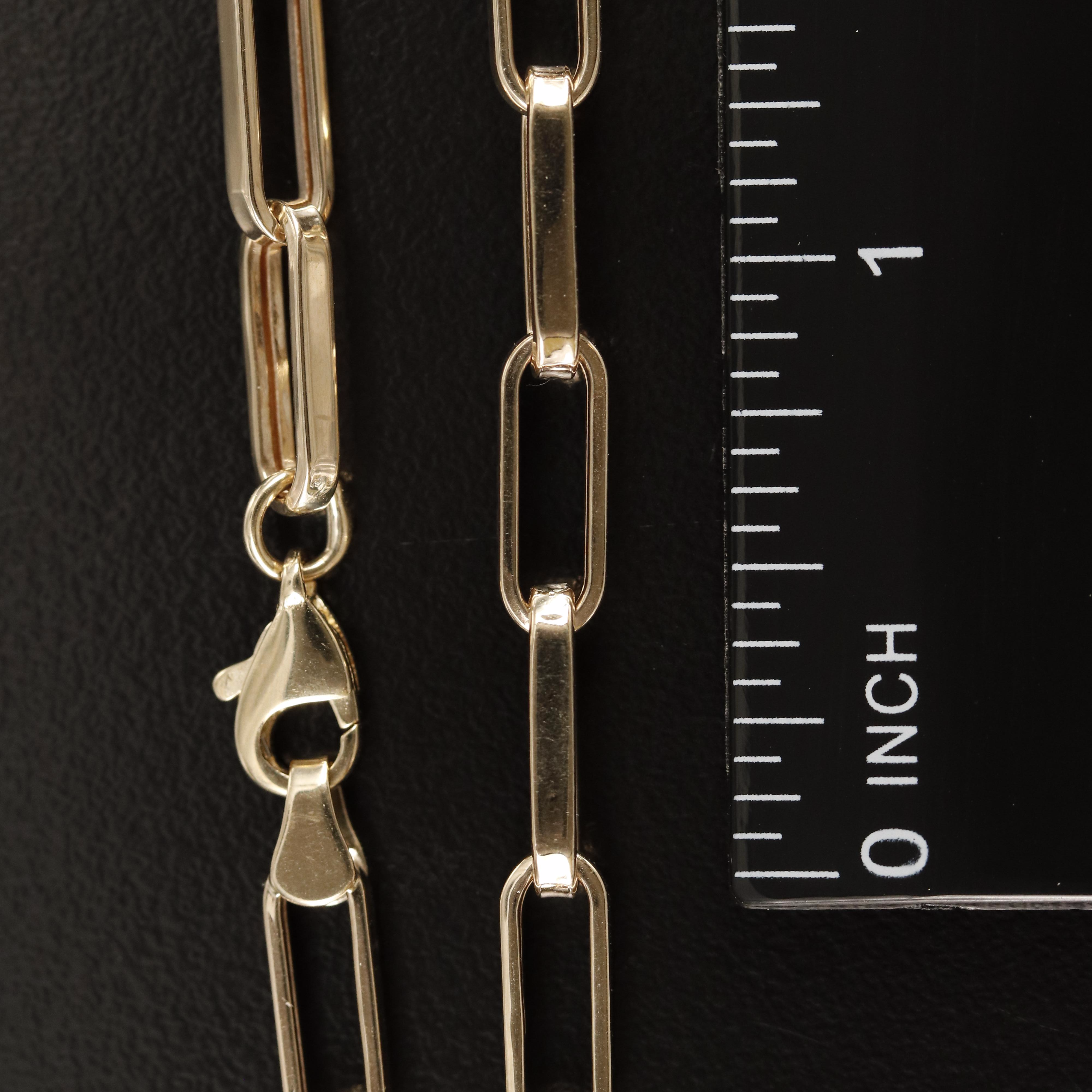 10K Box Cable Chain Necklace