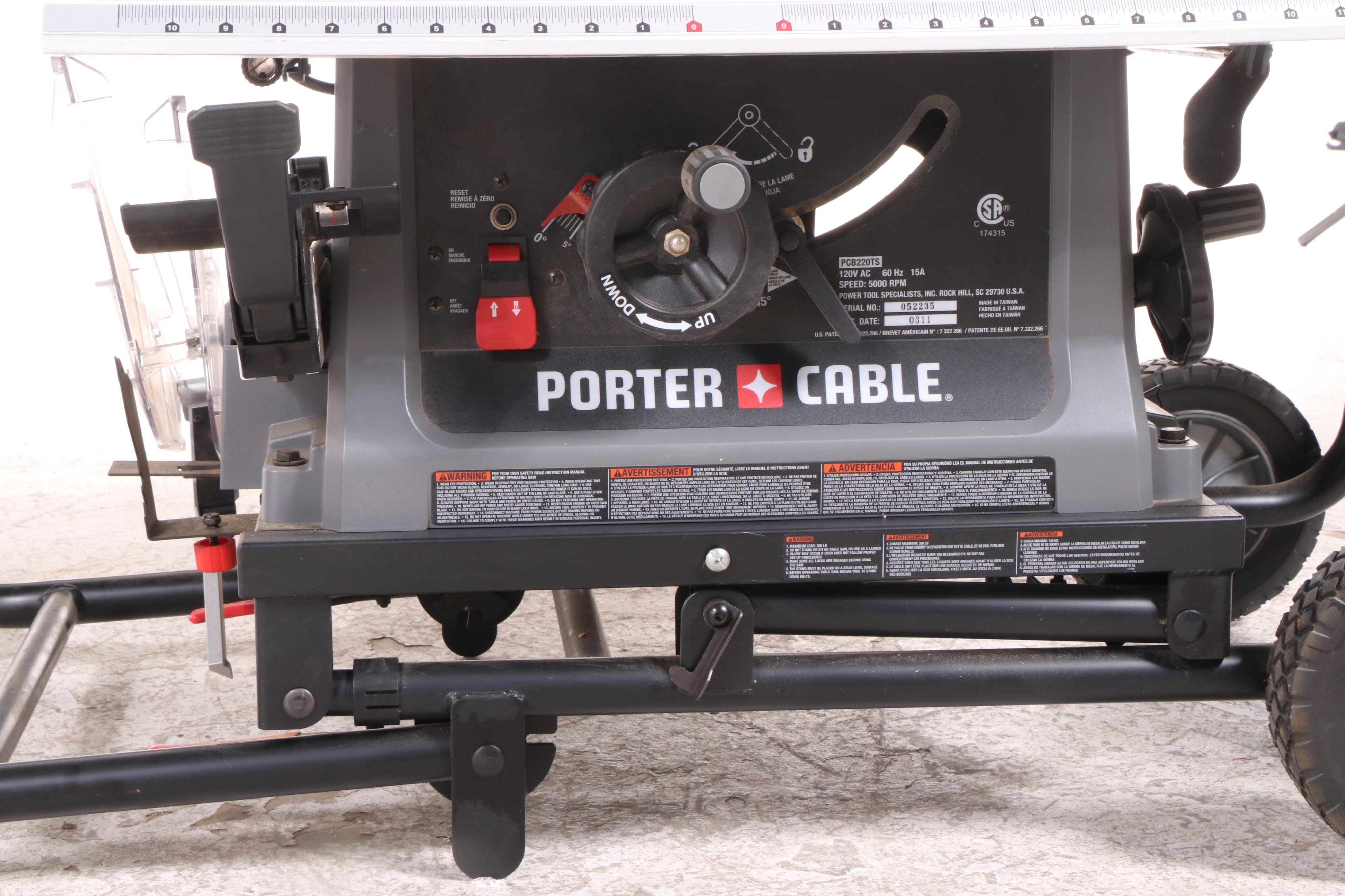 Porter-Cable Portable Table Saw, Contemporary