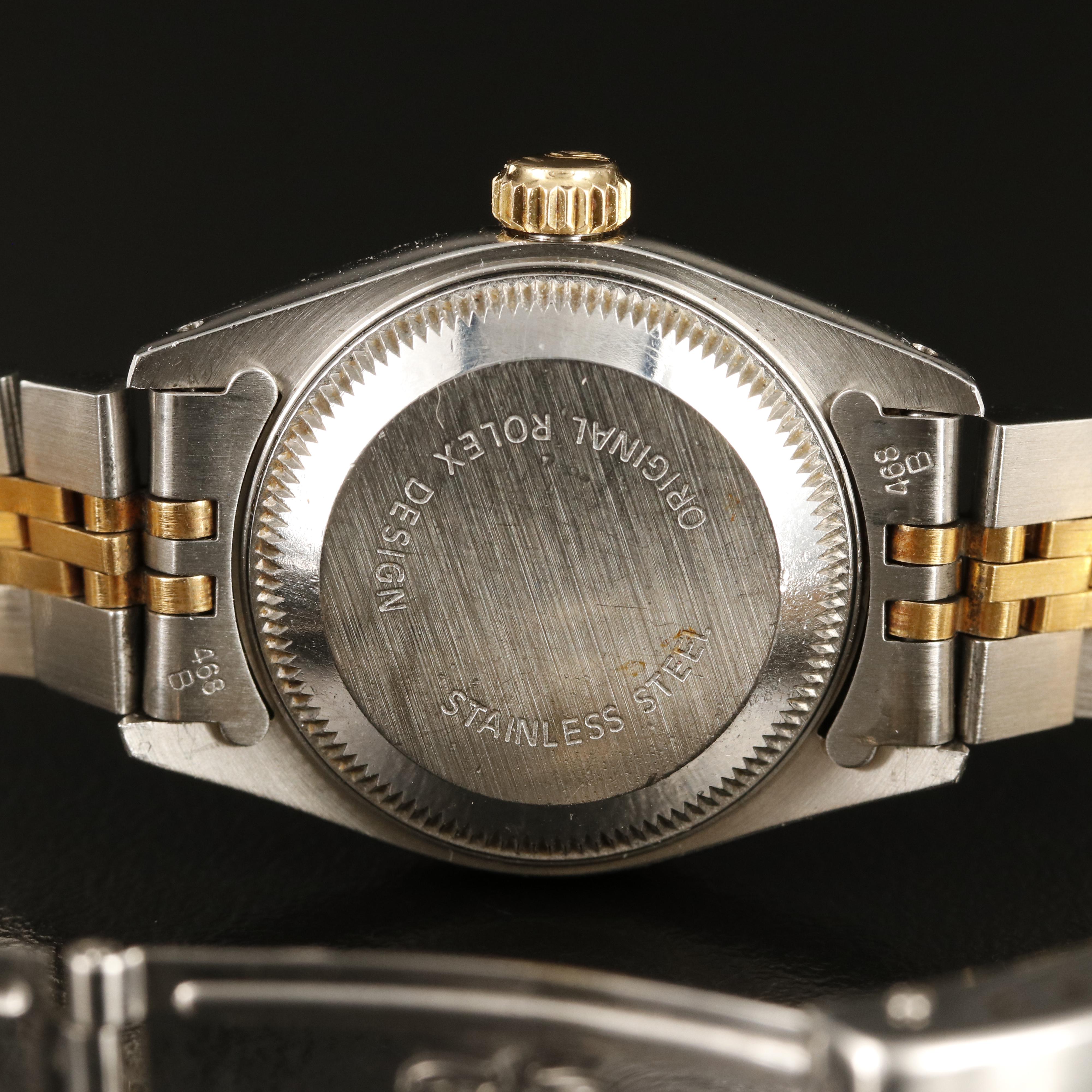 1990 Rolex Factory Diamond Dial Datejust Watch