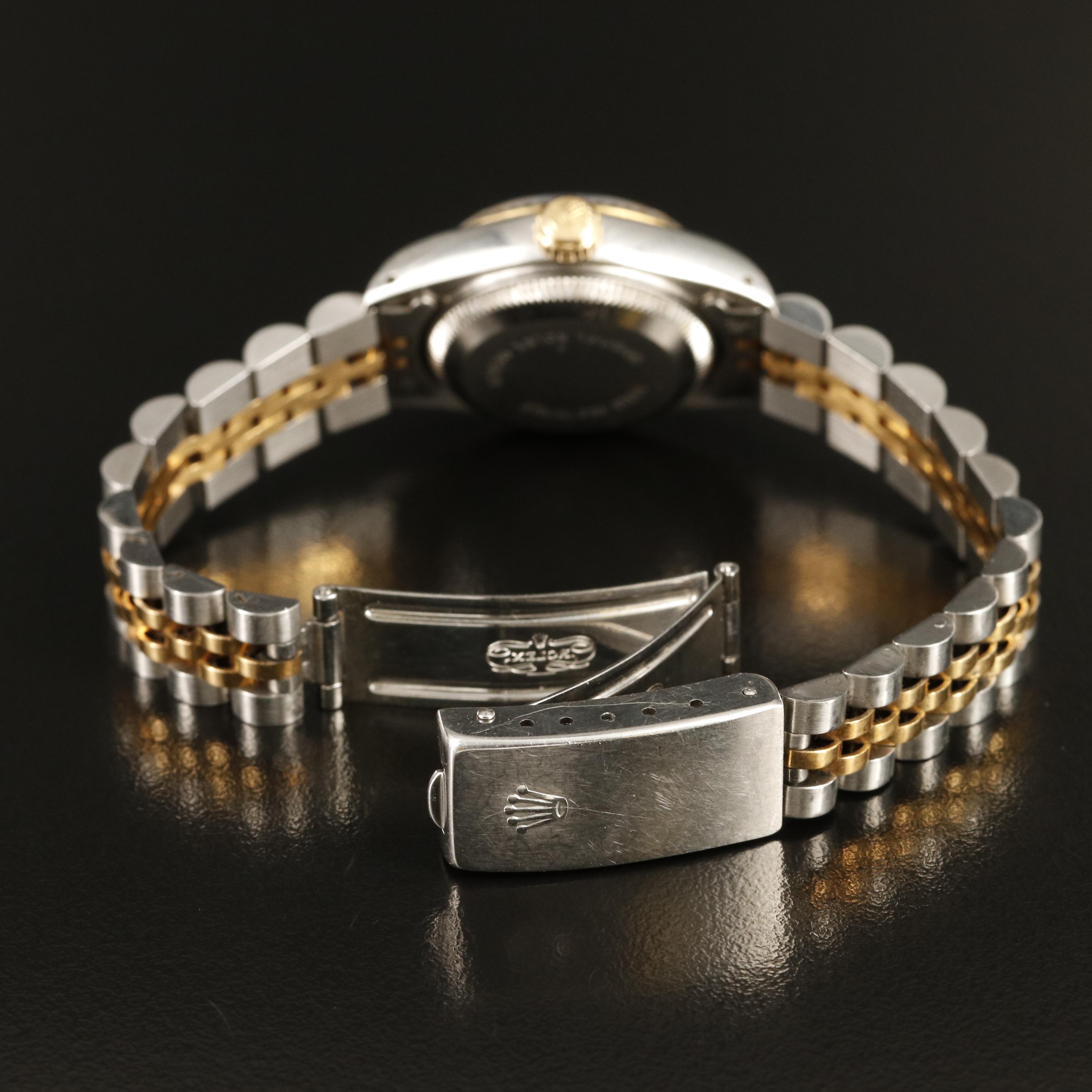 1990 Rolex Factory Diamond Dial Datejust Watch