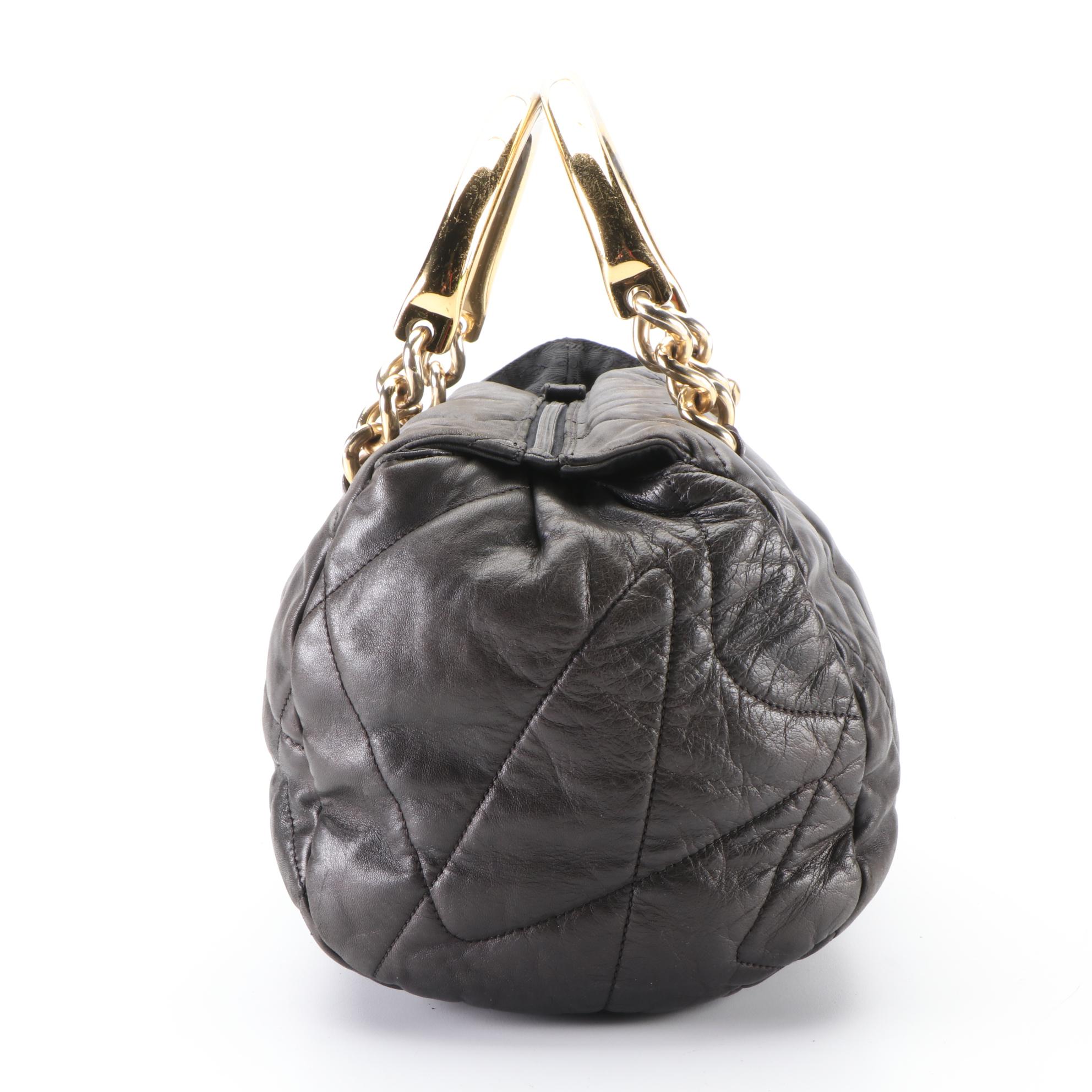 Prada Black Quilted Leather Handbag