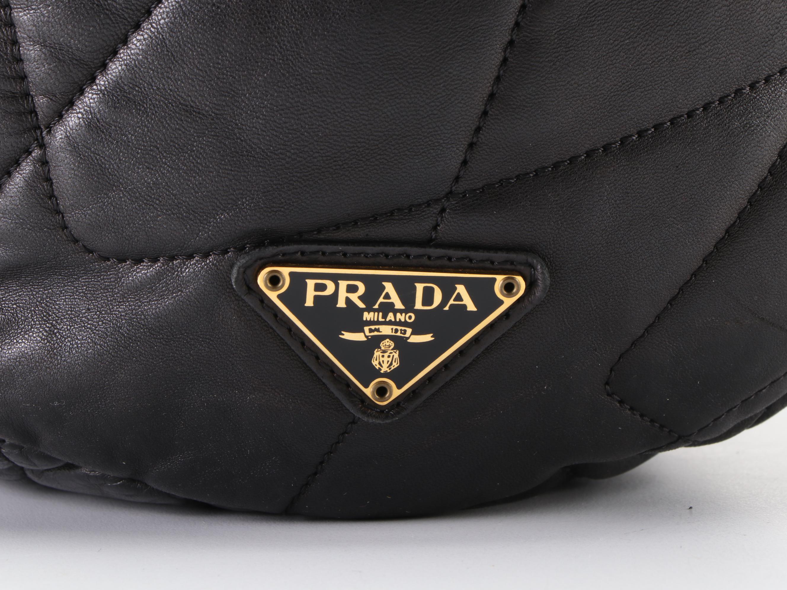 Prada Black Quilted Leather Handbag