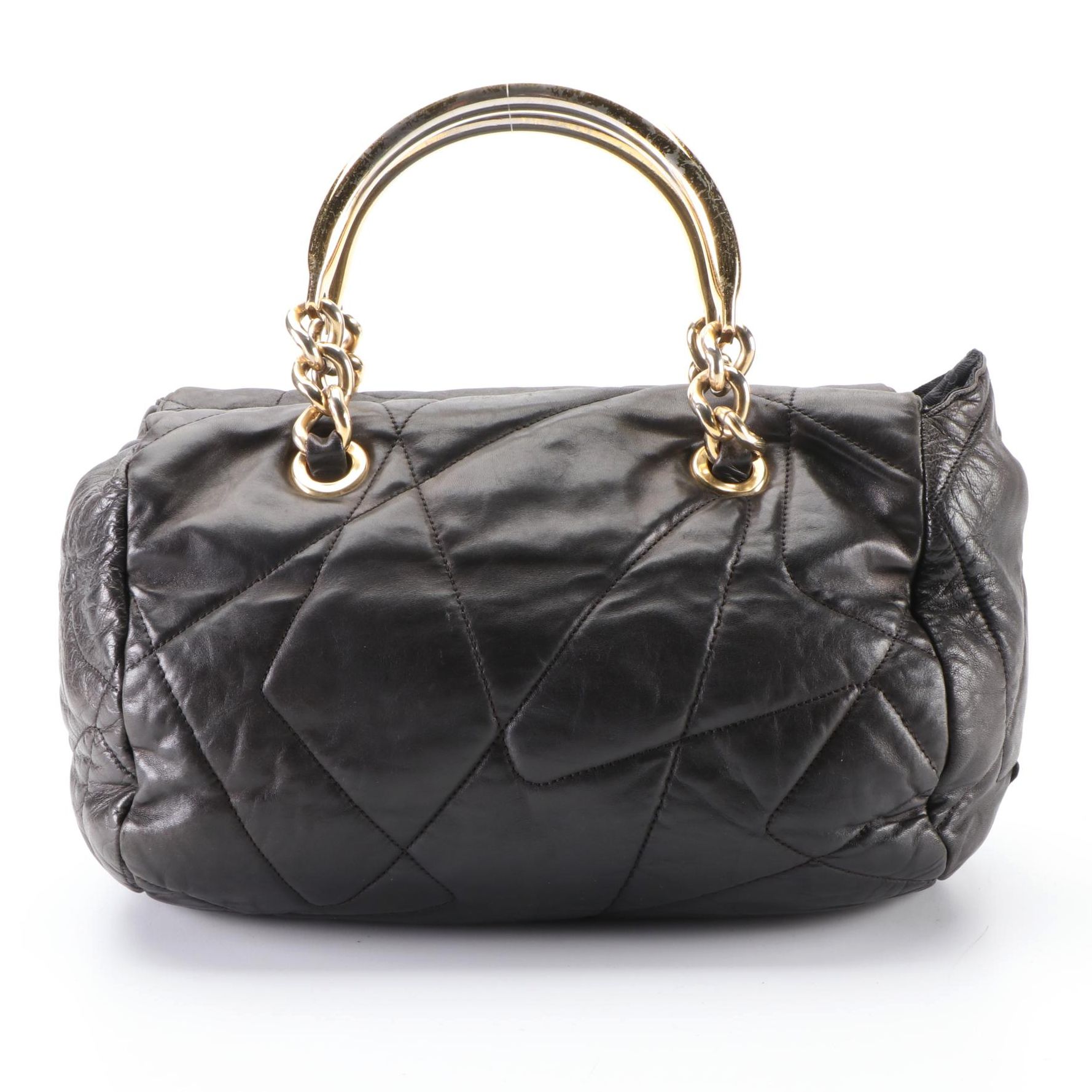 Prada Black Quilted Leather Handbag