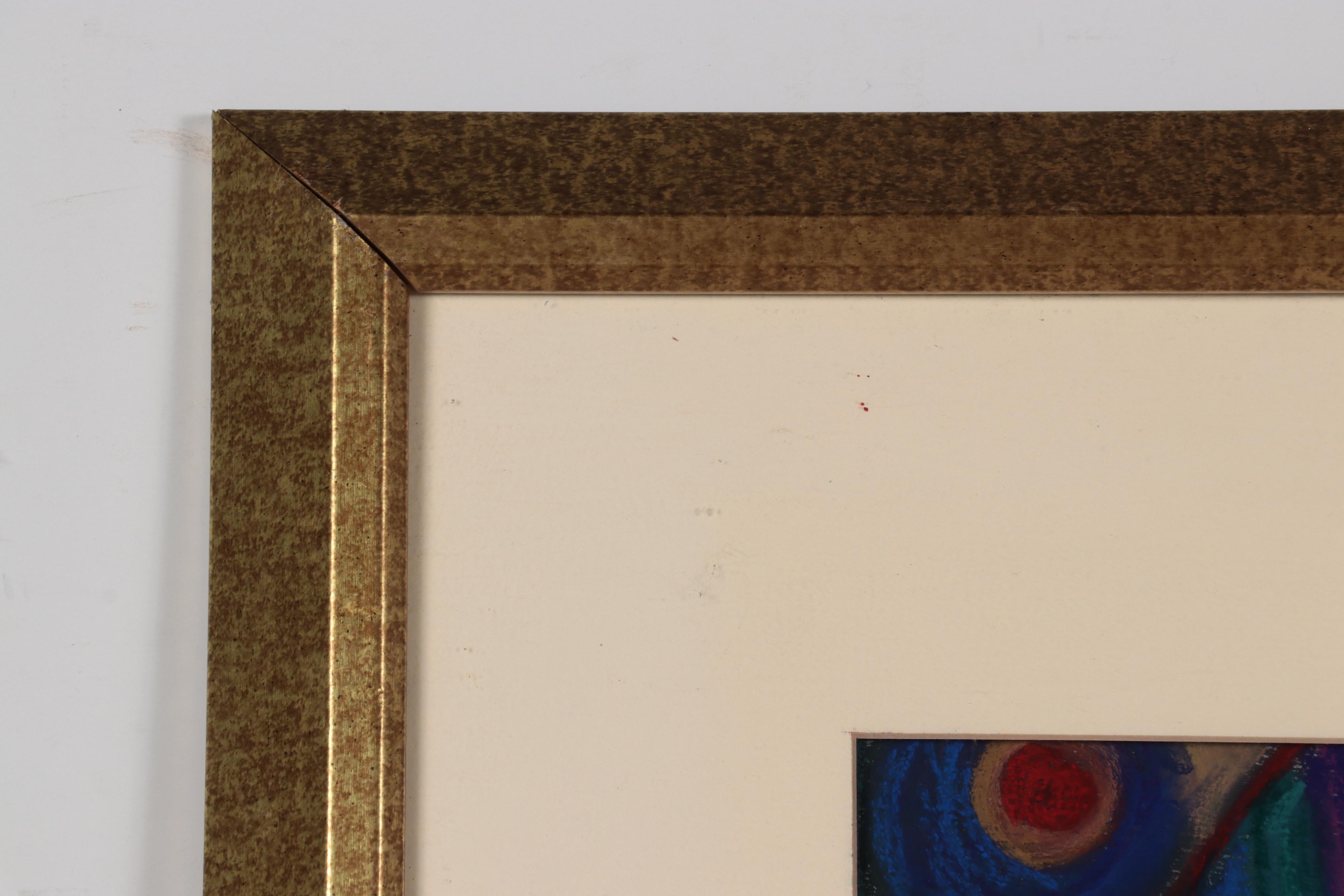 Martha Bator Pastel Drawing "Still Life With Blue Bowl"