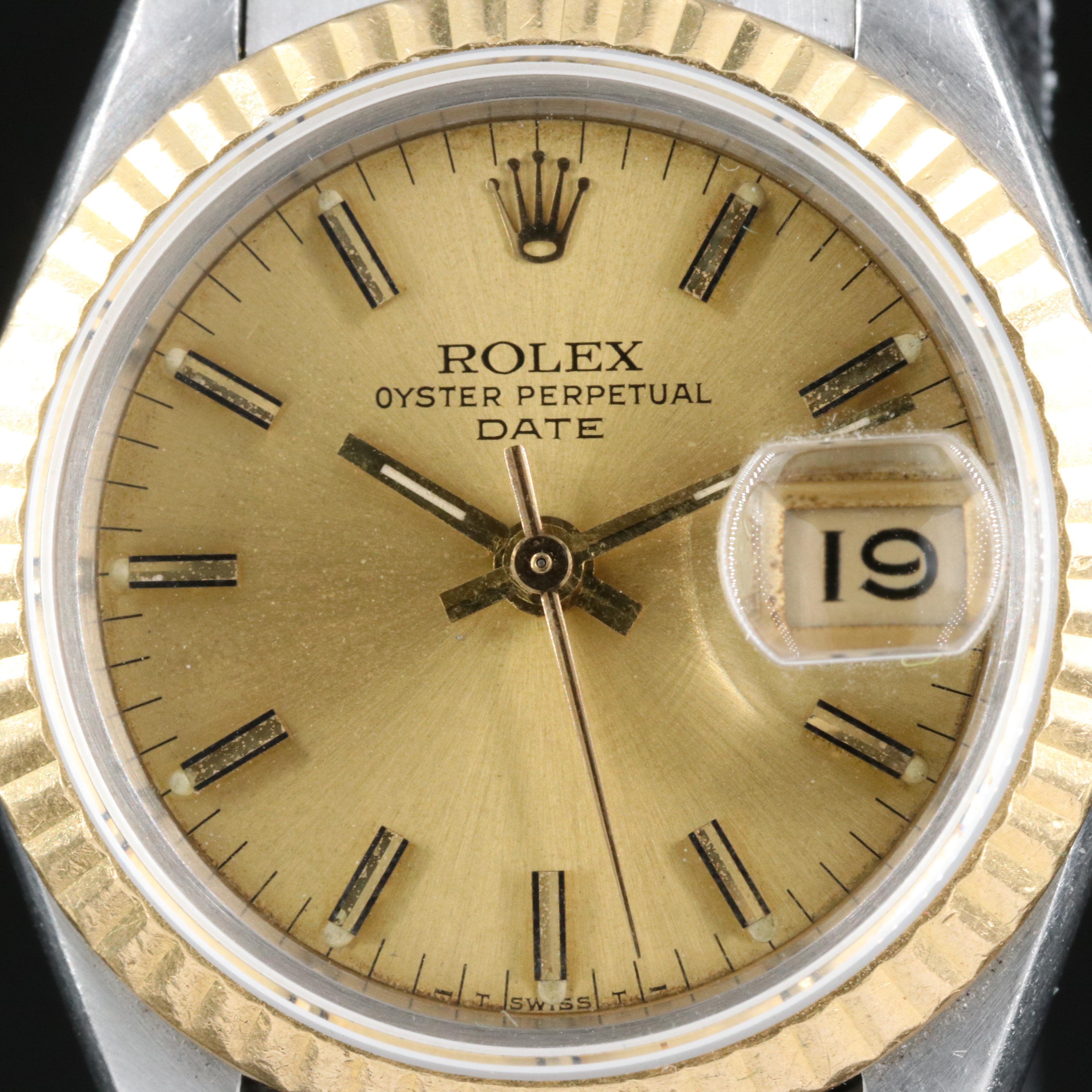 1983 Rolex Datejust 18K and Stainless Steel Watch