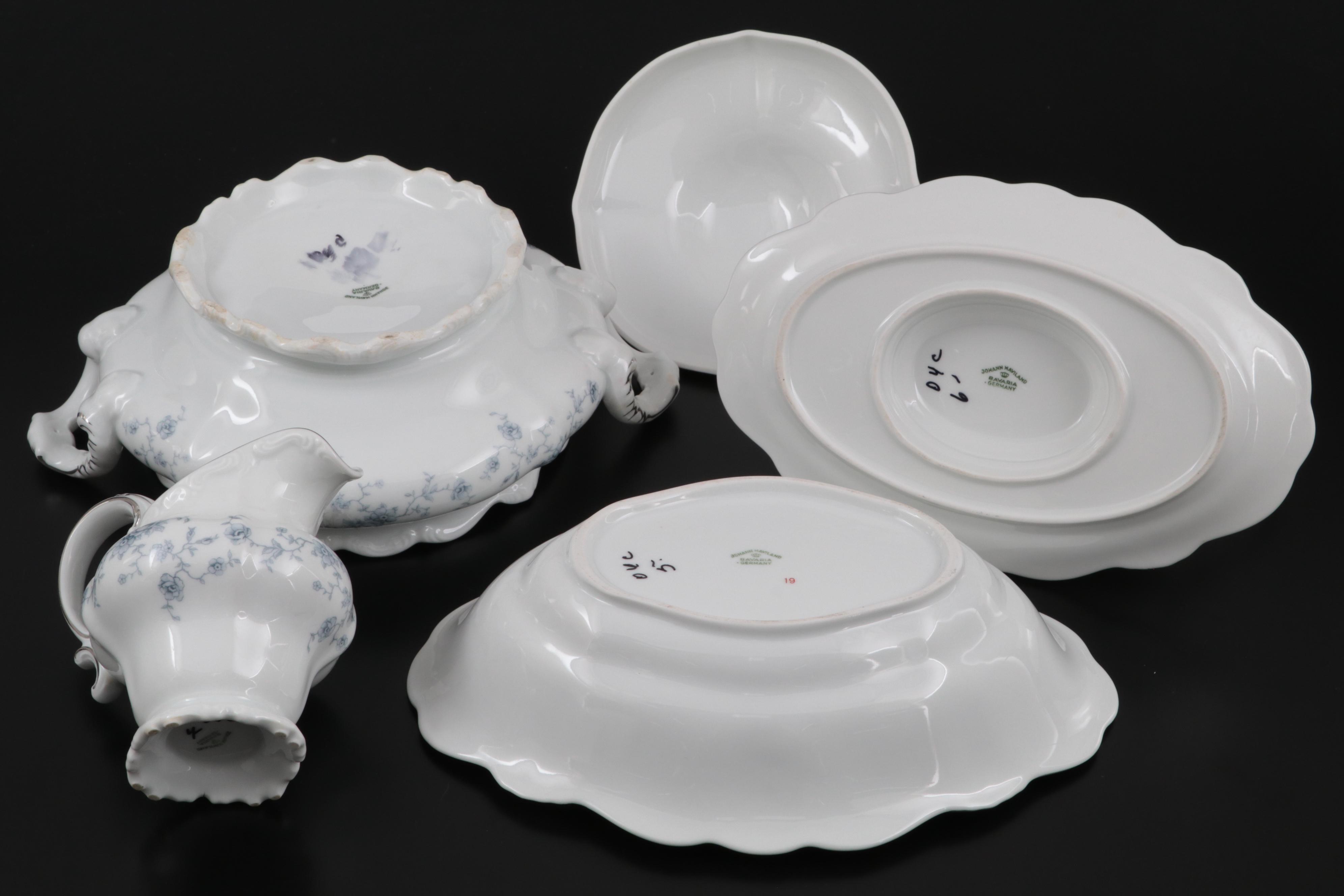 Johann Haviland "Blue Garland" Porcelain Dinnerware, 1953–1990