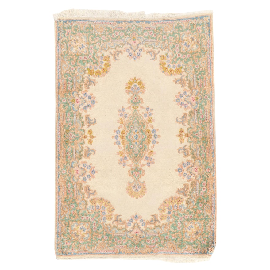 3'11 x 6' Hand-Knotted Indo-Persian Kerman Area Rug