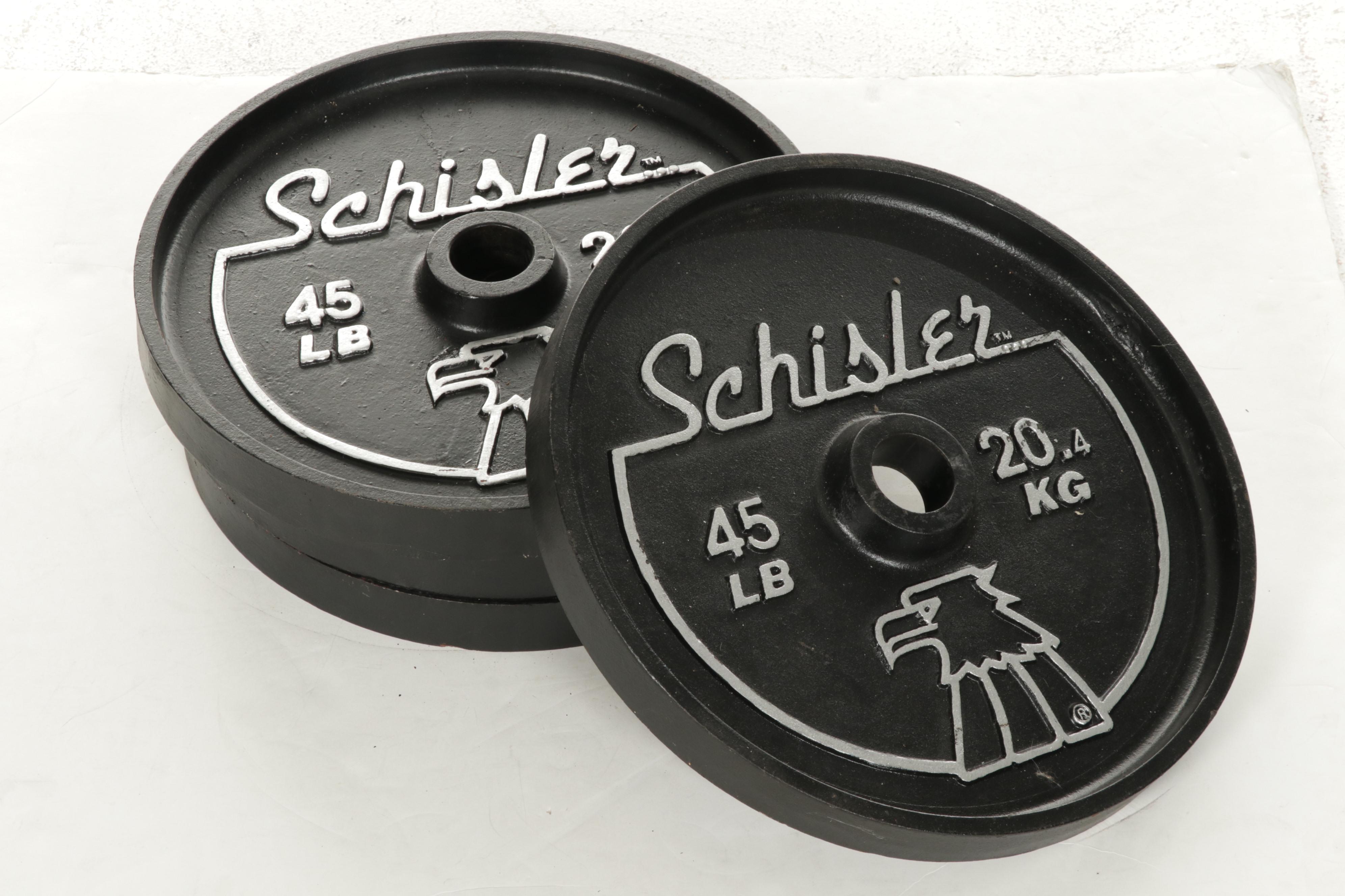 Schisler Standard Grip 45Lbs. Barbell Weight Plates