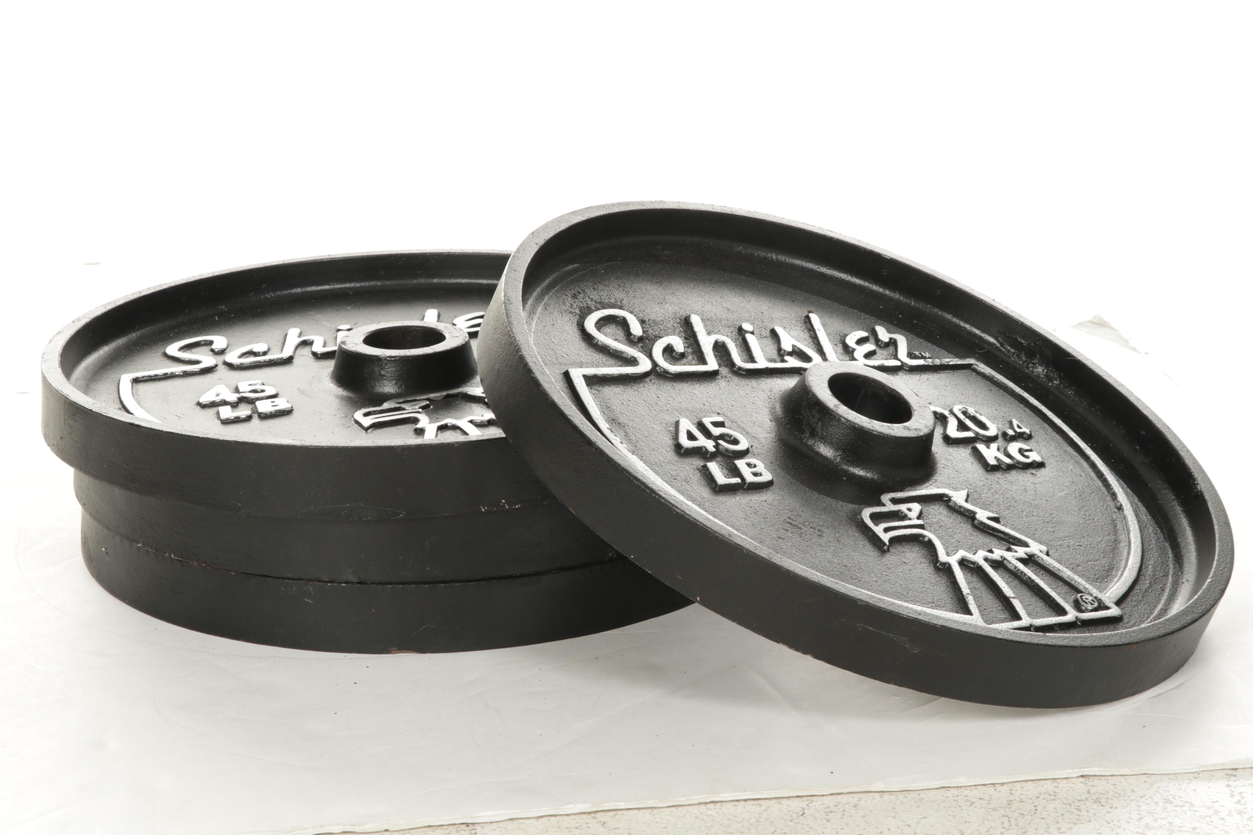 Schisler Standard Grip 45Lbs. Barbell Weight Plates