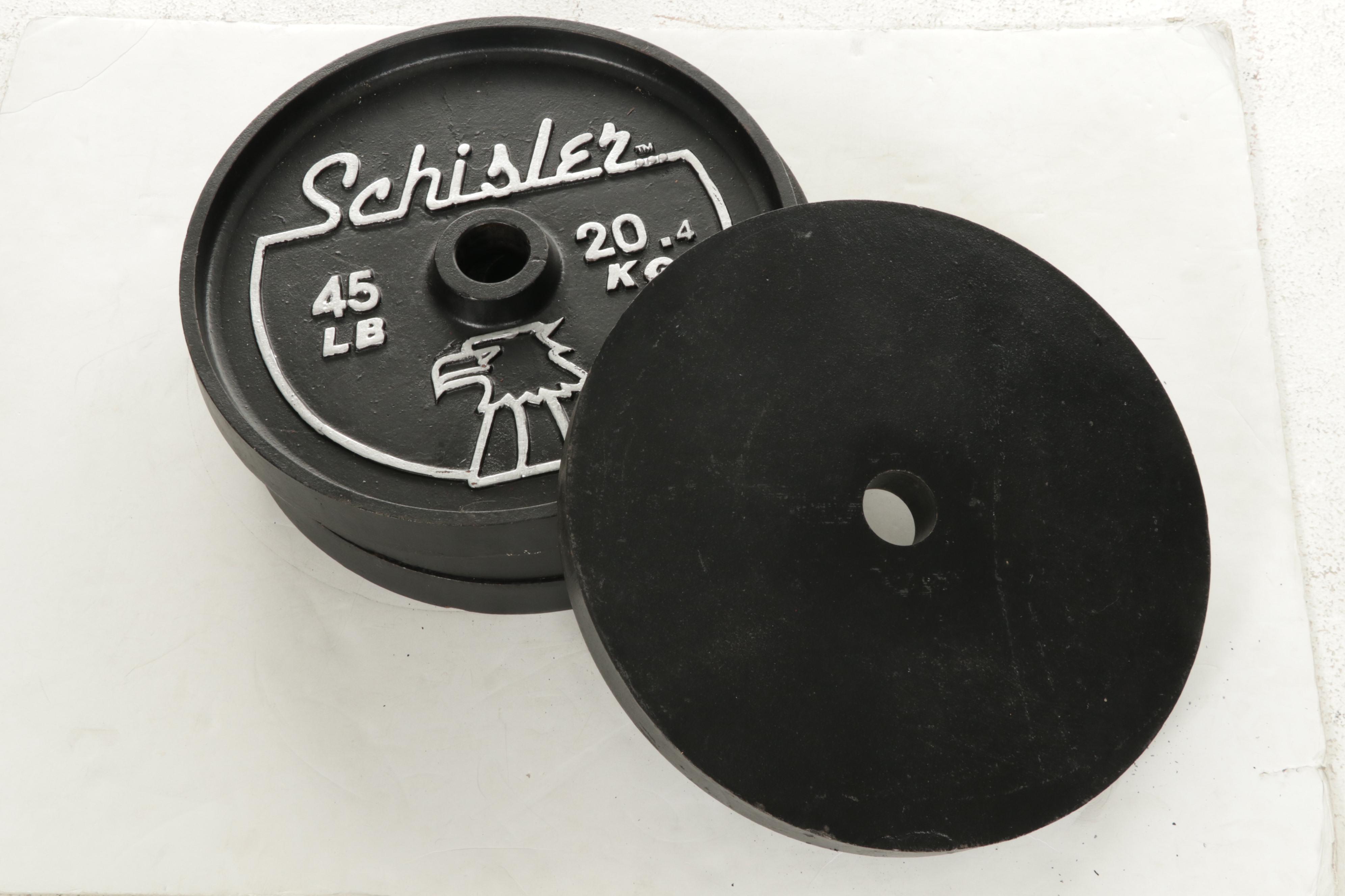 Schisler Standard Grip 45Lbs. Barbell Weight Plates