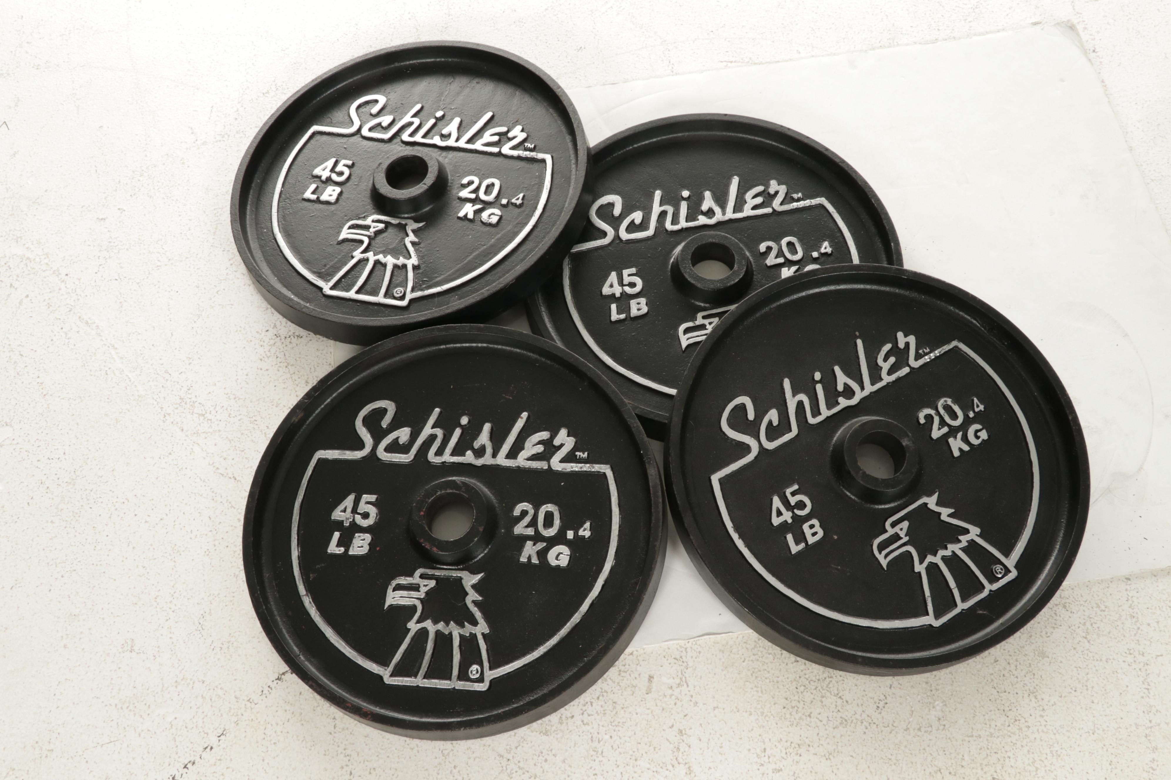 Schisler Standard Grip 45Lbs. Barbell Weight Plates