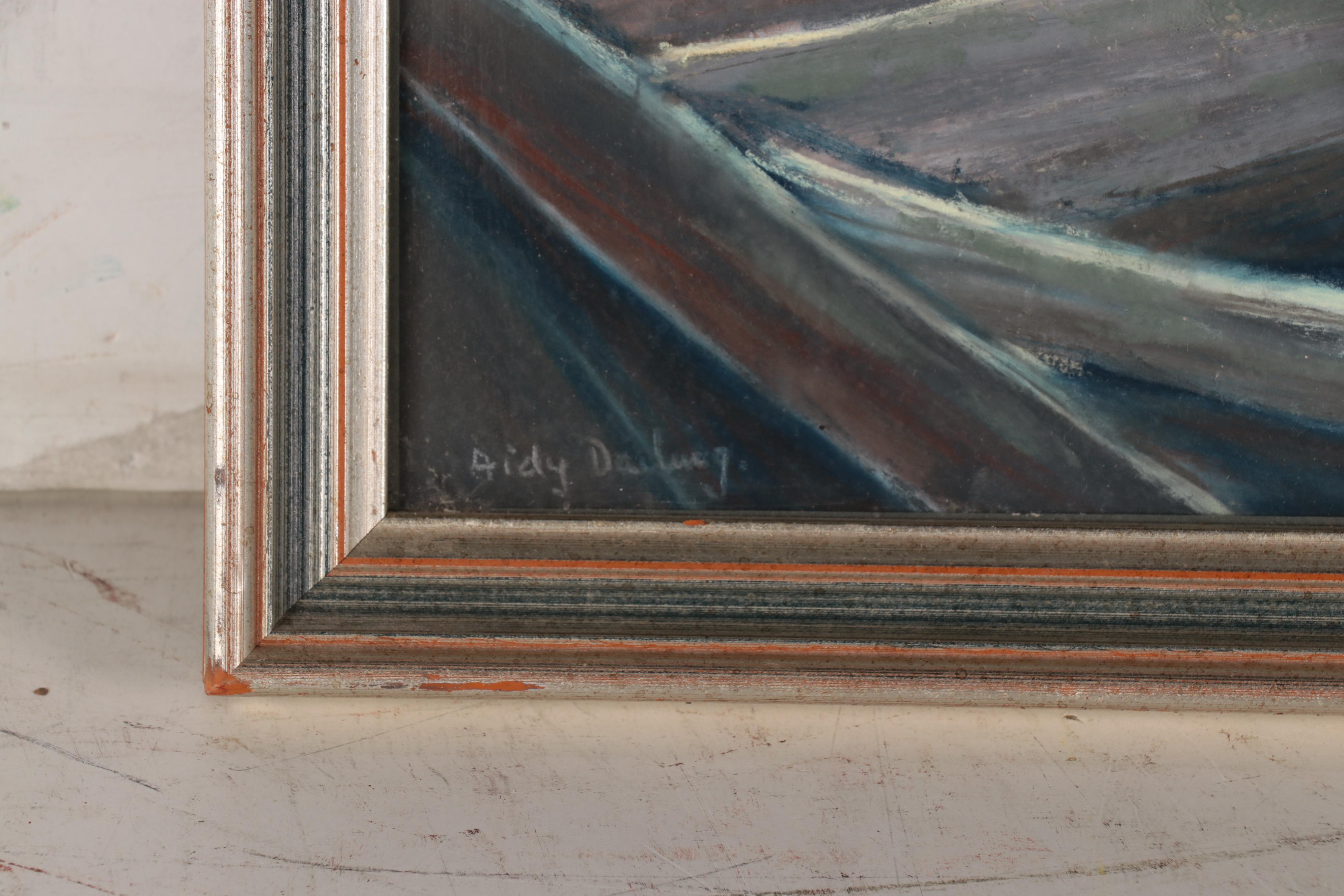 Aidy Darling Pastel Drawing "The Wood Shed," Late 20th Century