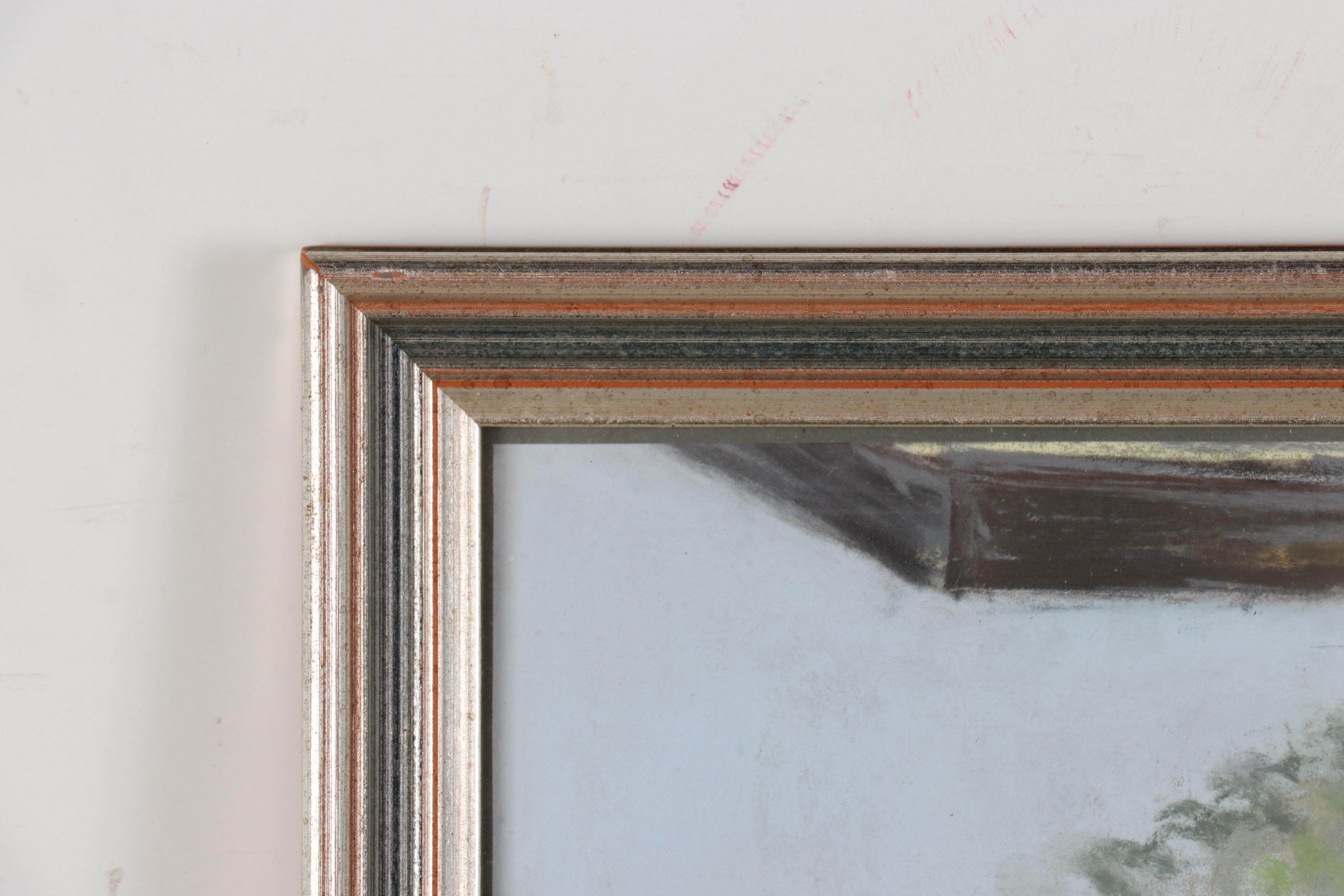 Aidy Darling Pastel Drawing "The Wood Shed," Late 20th Century