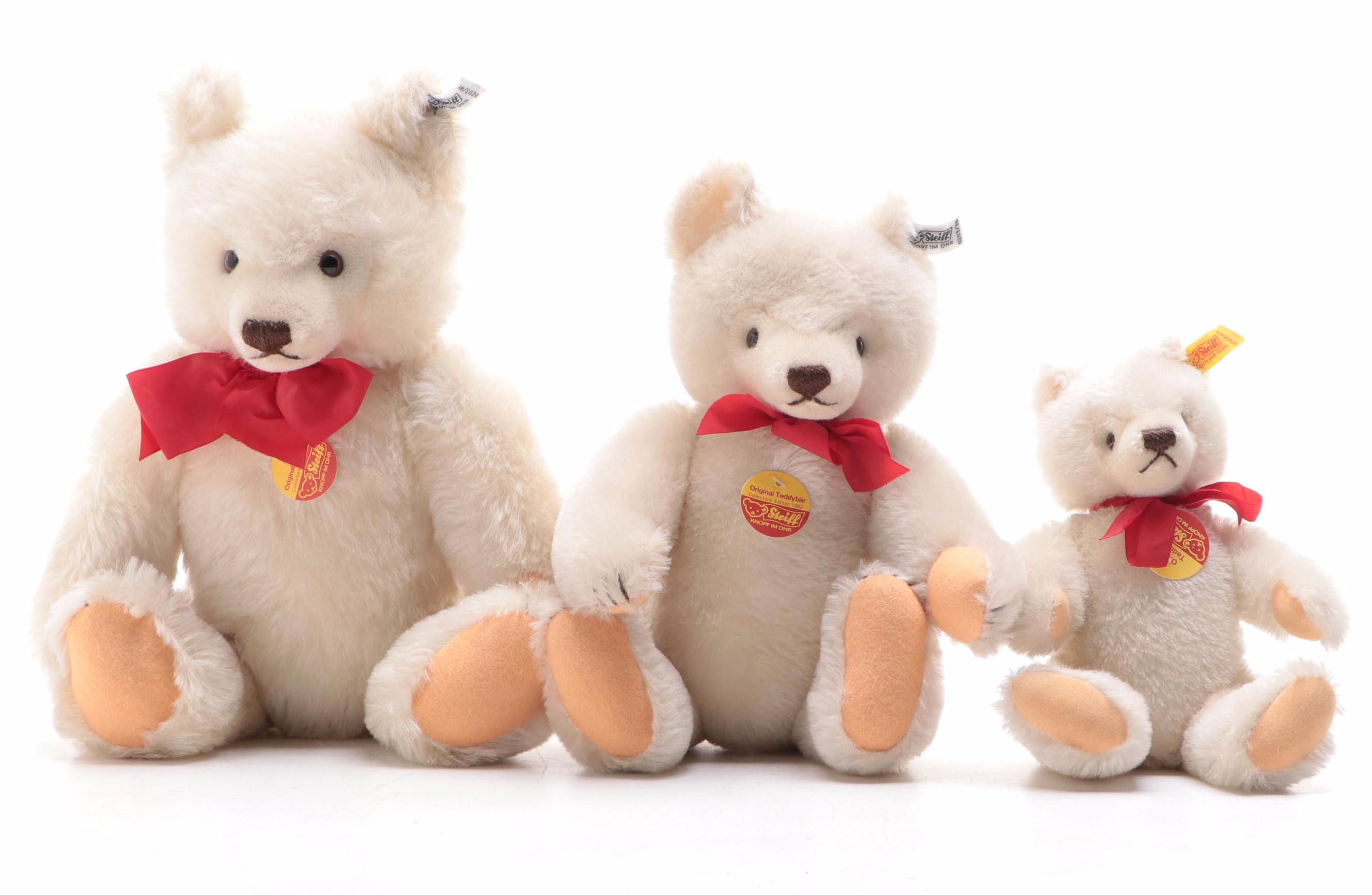 Steiff "Original Teddybär" Jointed Mohair Teddy Bears, 1982