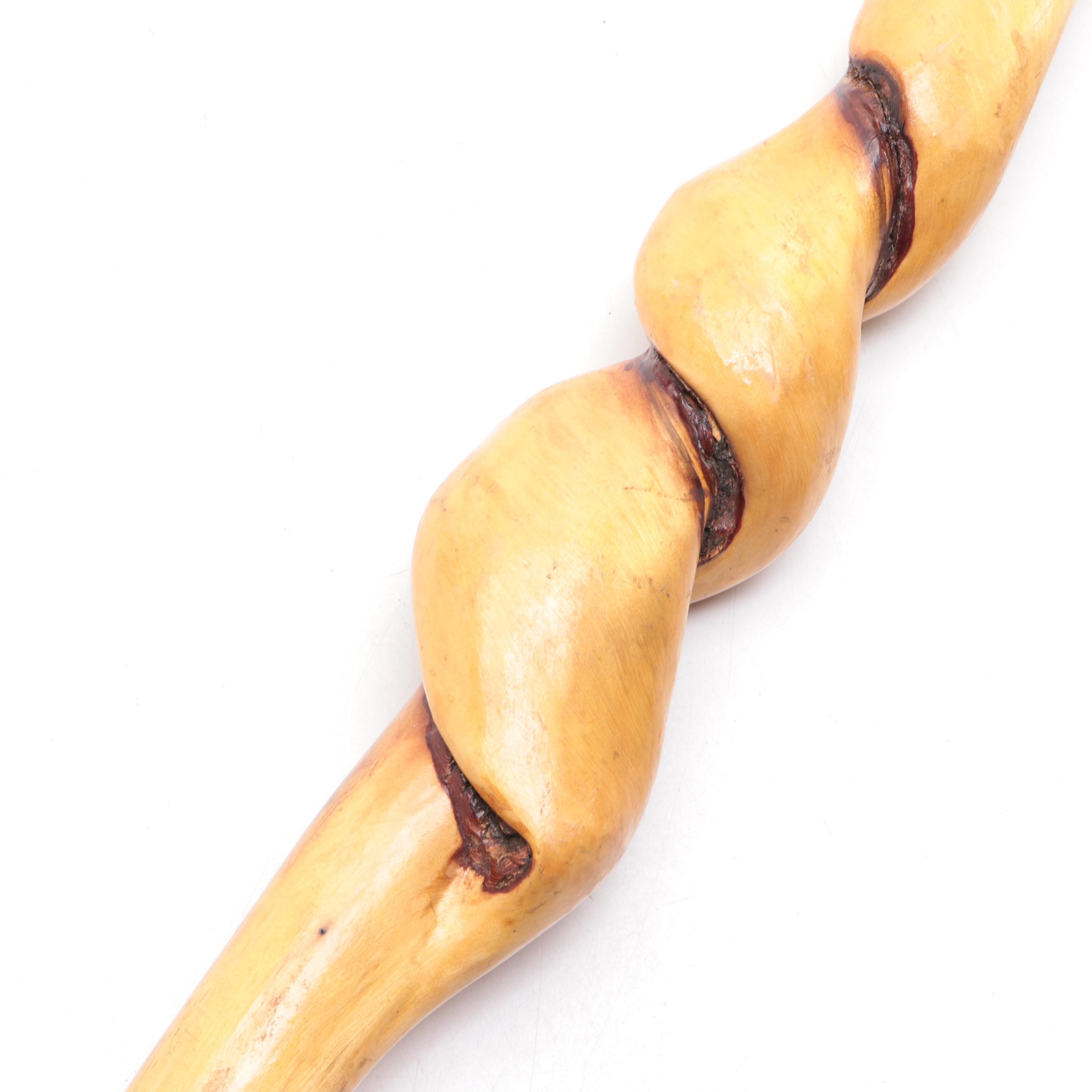 Vine Wrapped Walking Stick