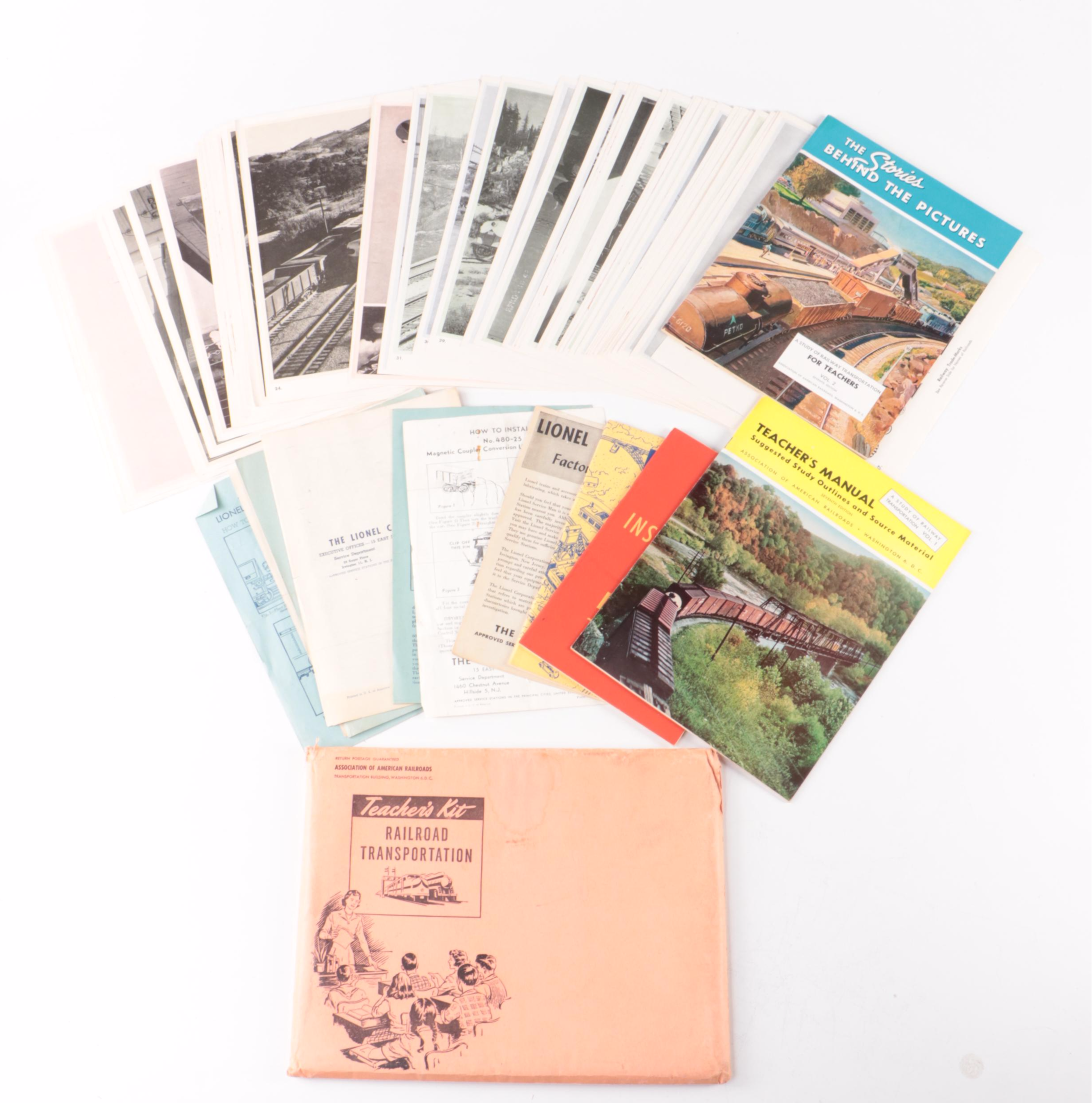 Lionel 675 Locomotive with Lionel O Gauge Freight Cars and Manuals