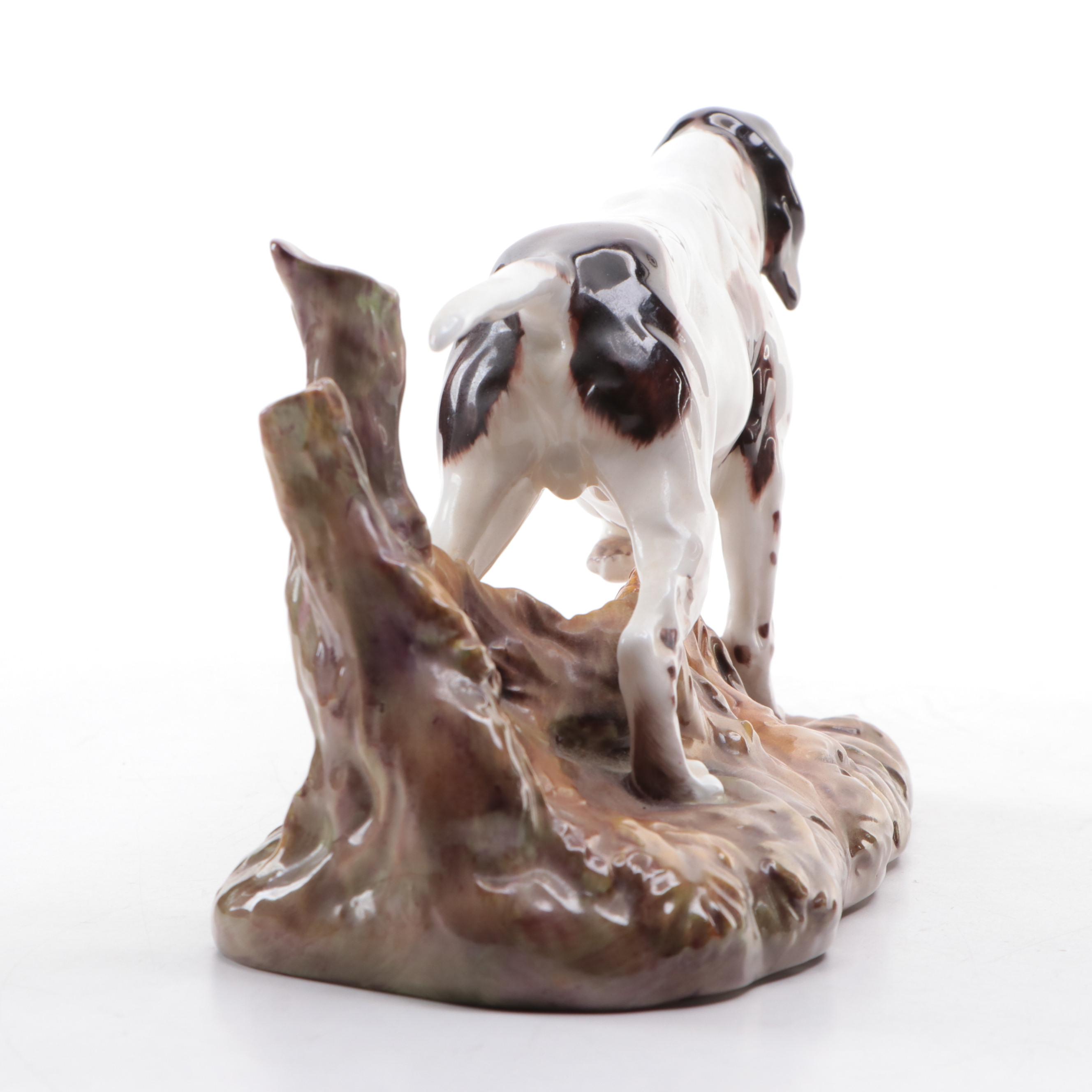 Royal Doulton Bone China Pointer Figurine Designed by Peggy Davies