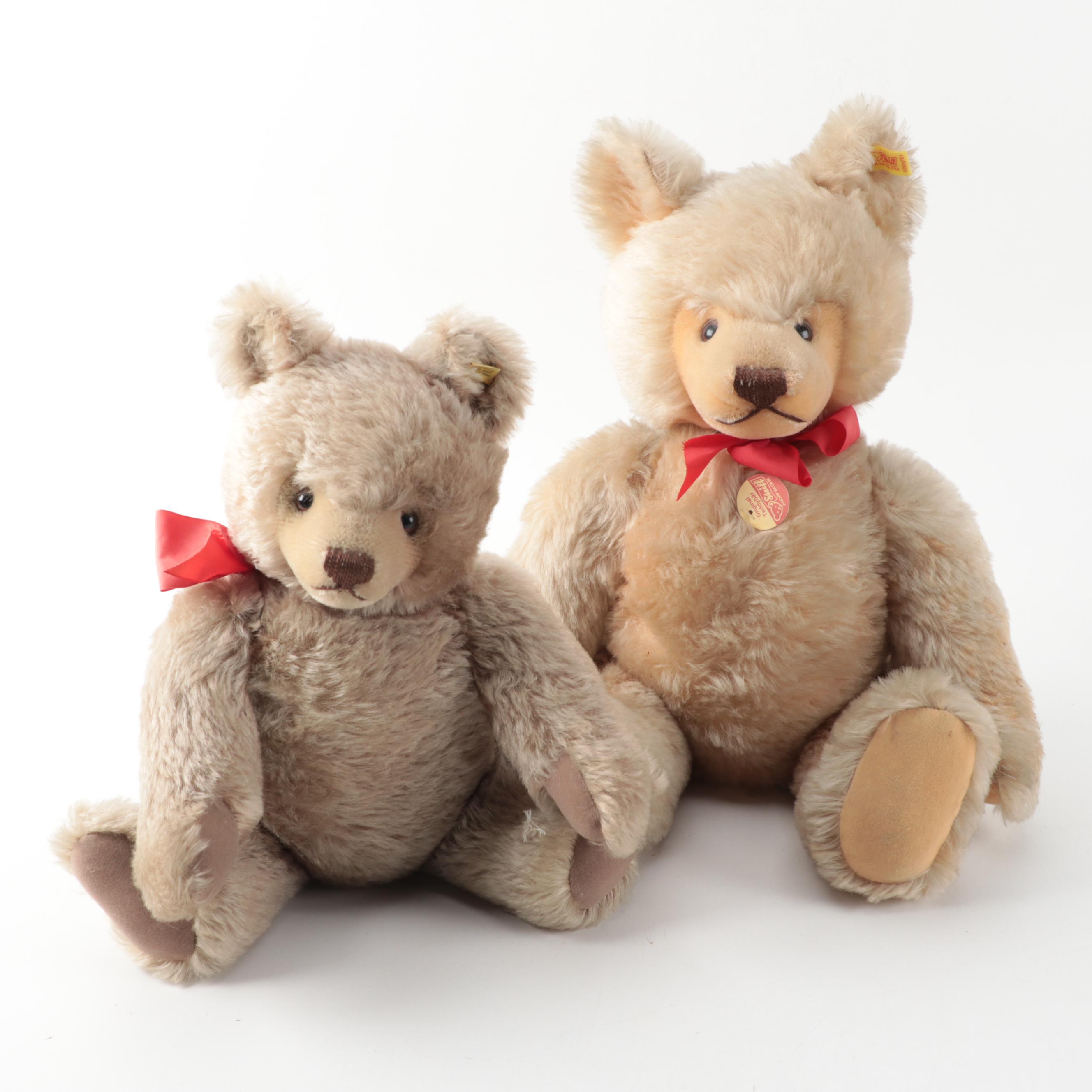 Steiff "Original Teddybär" and "Strong Bear" Jointed Mohair Bears