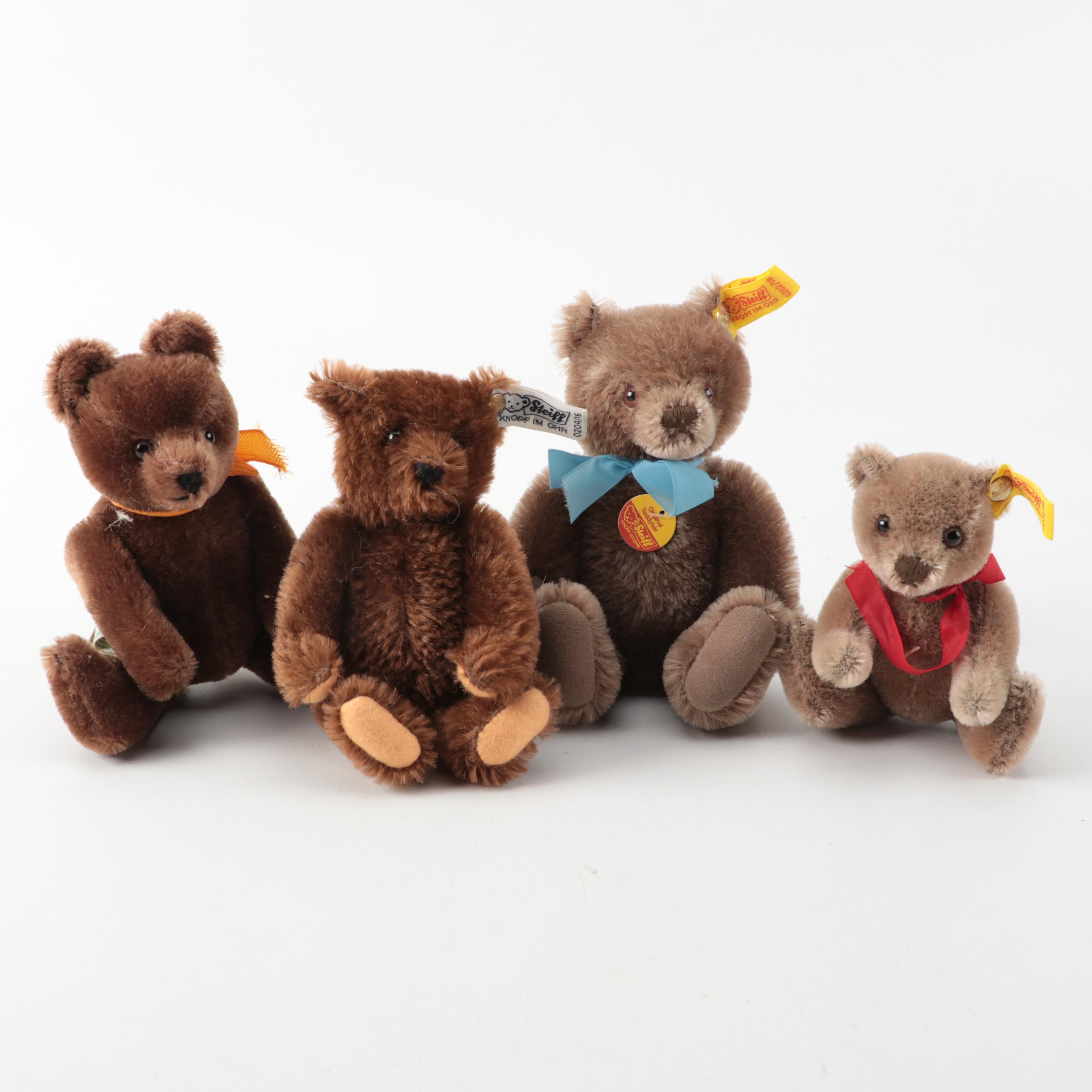 Steiff Miniature "Original Teddybär" with Hermann and Other Jointed Teddy Bears