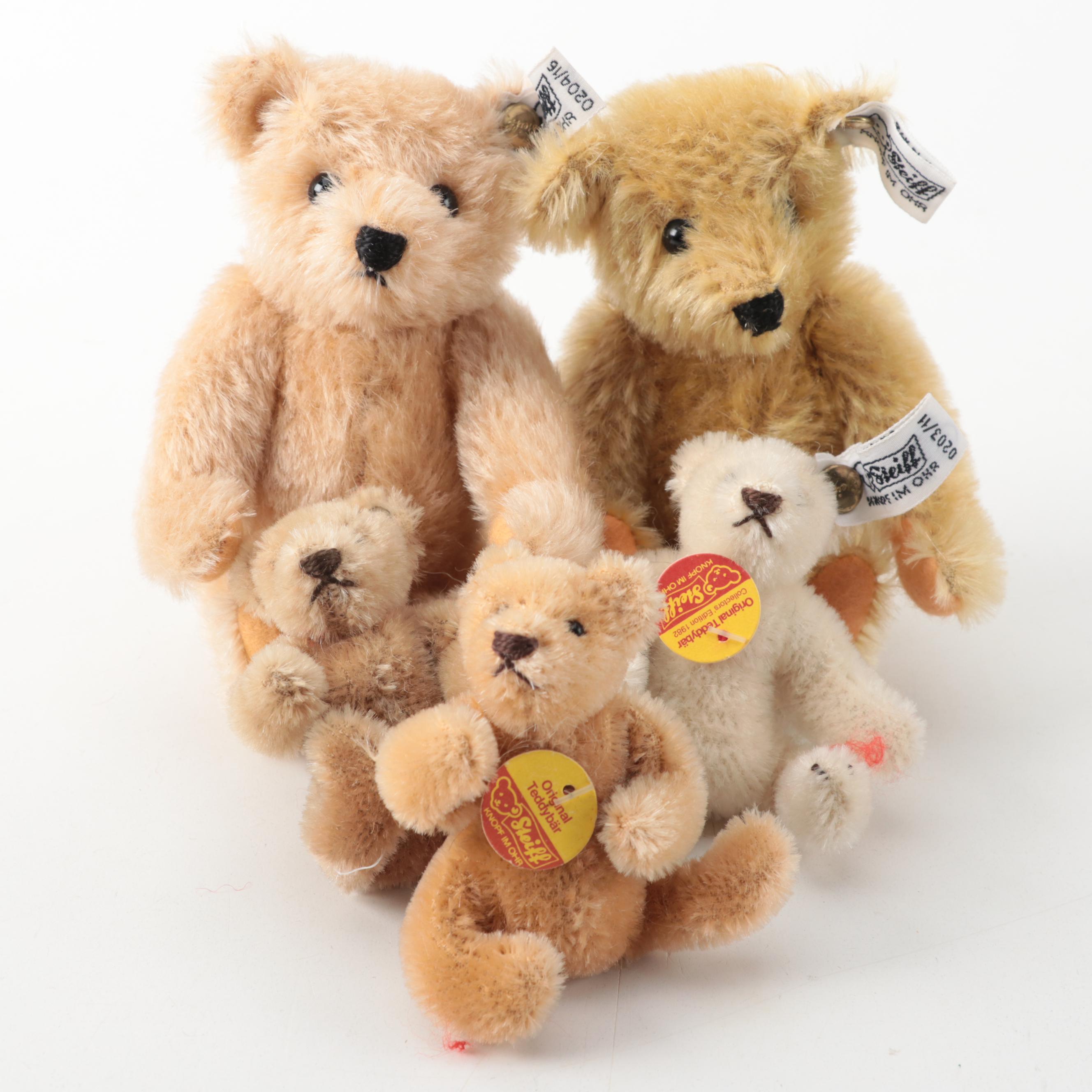 Steiff Miniature "Original Teddybär" with Hermann and Other Jointed Teddy Bears