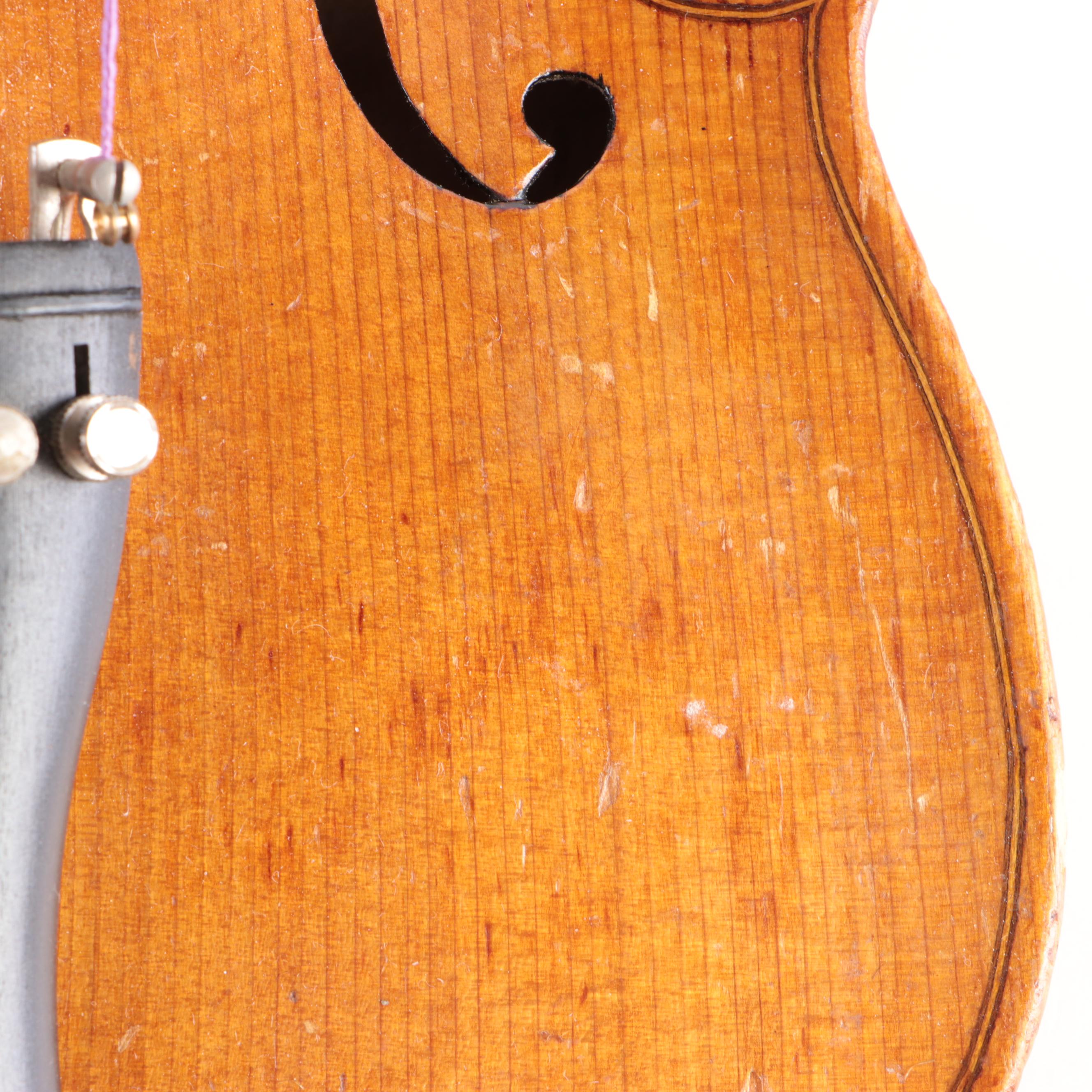 Antonius Stradivarius Cremonensis Copy Violin With Case and Bows