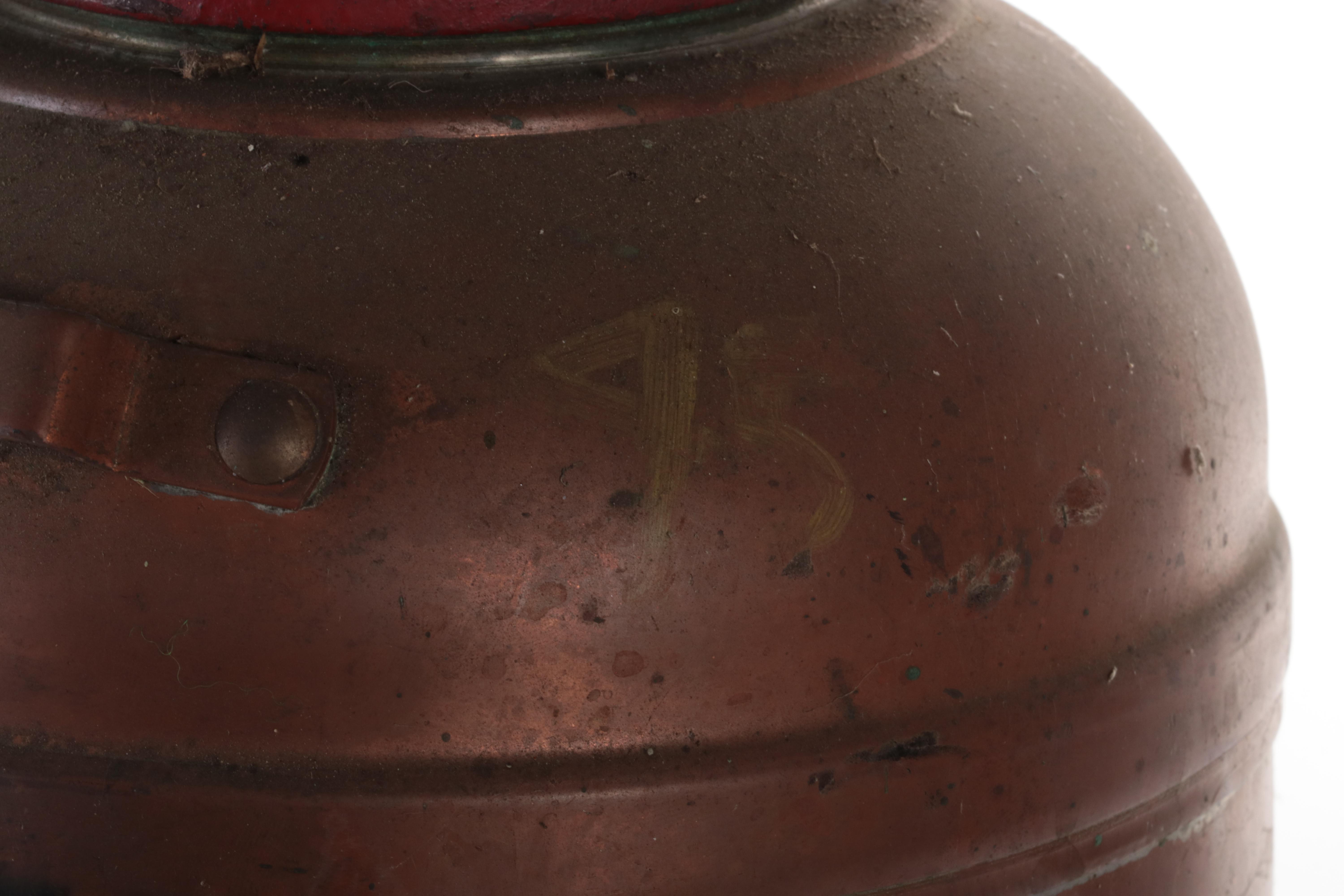 Red Star Copper Fire Extinguisher, Early to Mid-20th Century