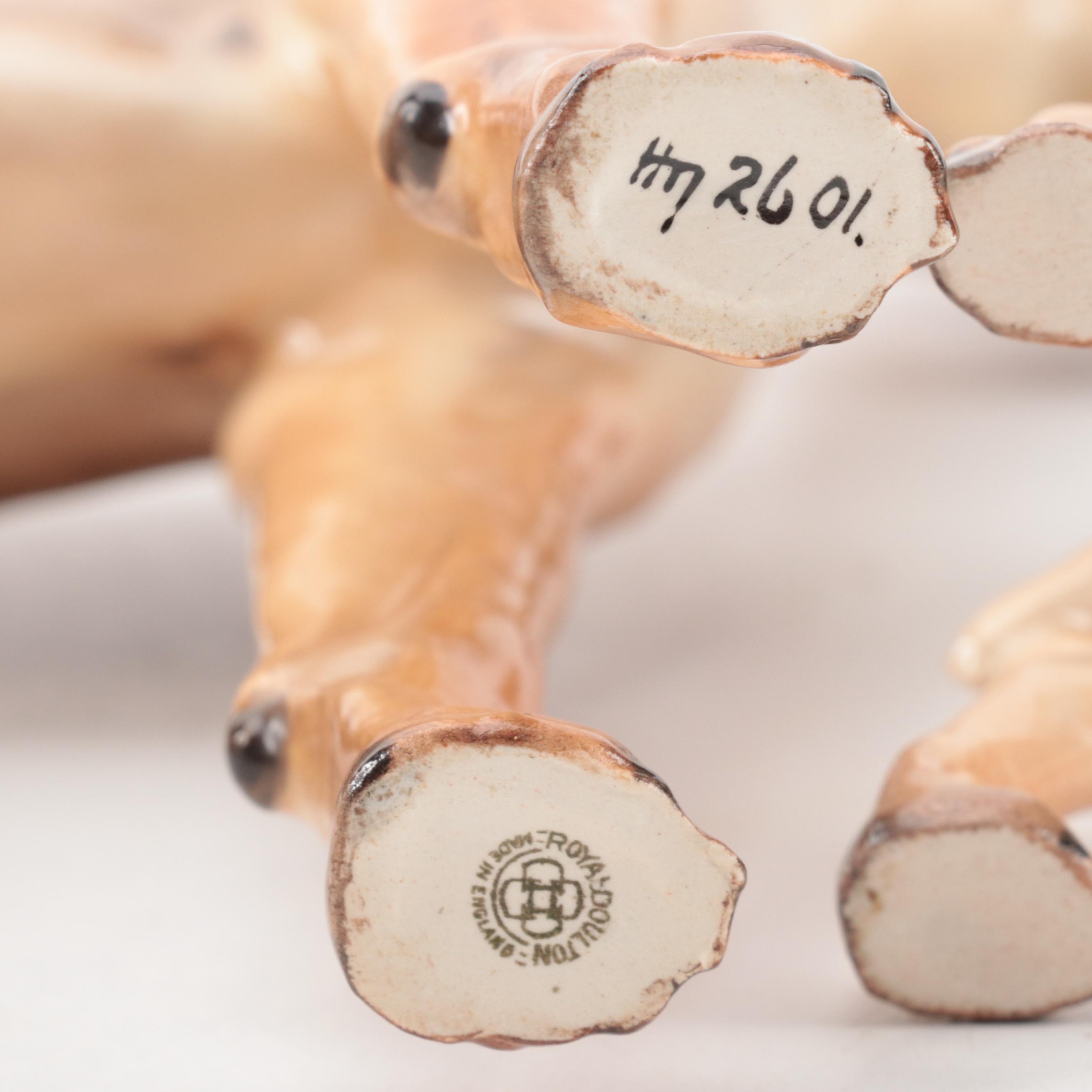 Royal Doulton Bone China American Great Dane Figures, Mid-20th Century