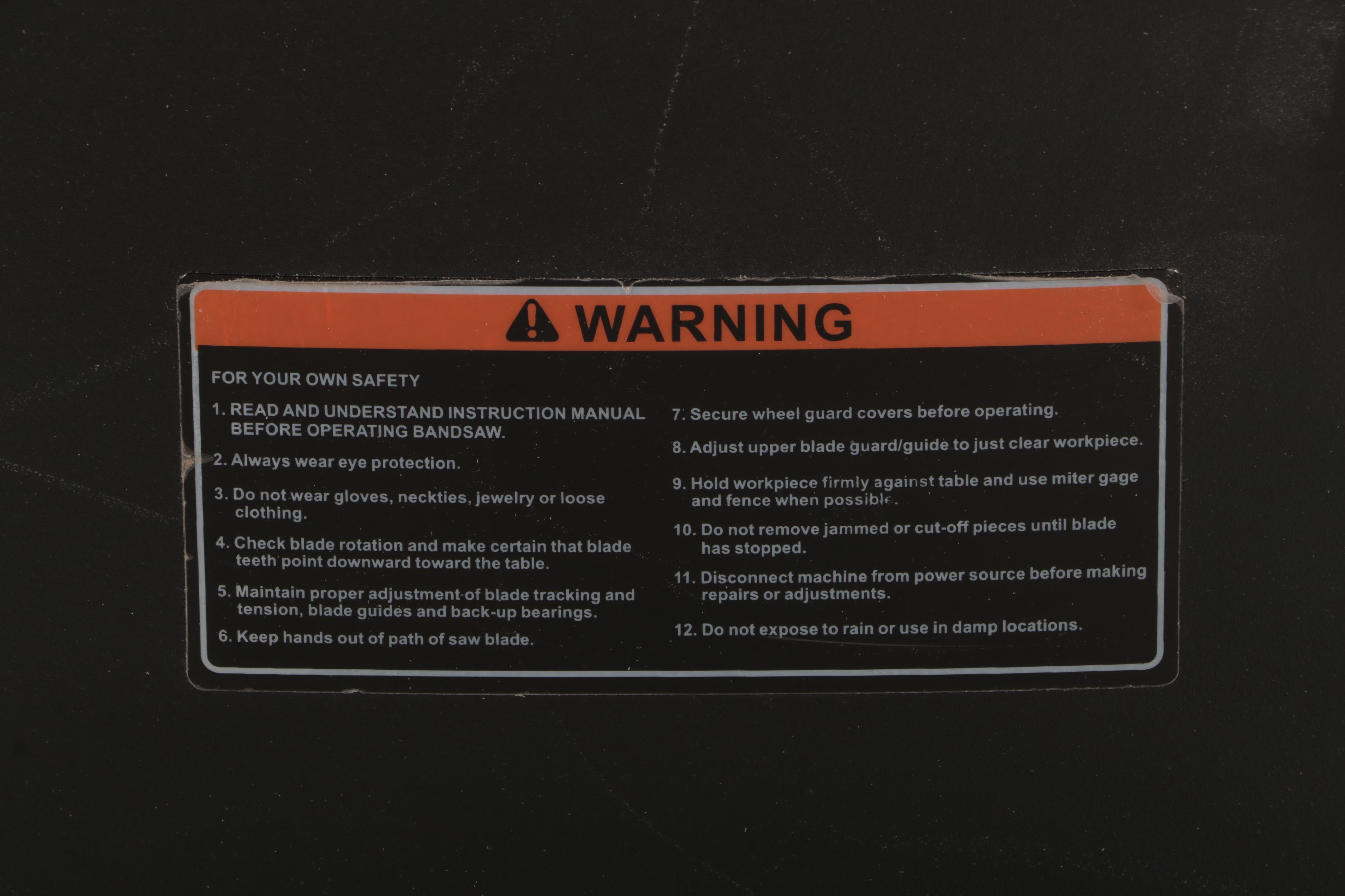 Craftsman Bench Top 10" Bandsaw with Craftsman Work Bench