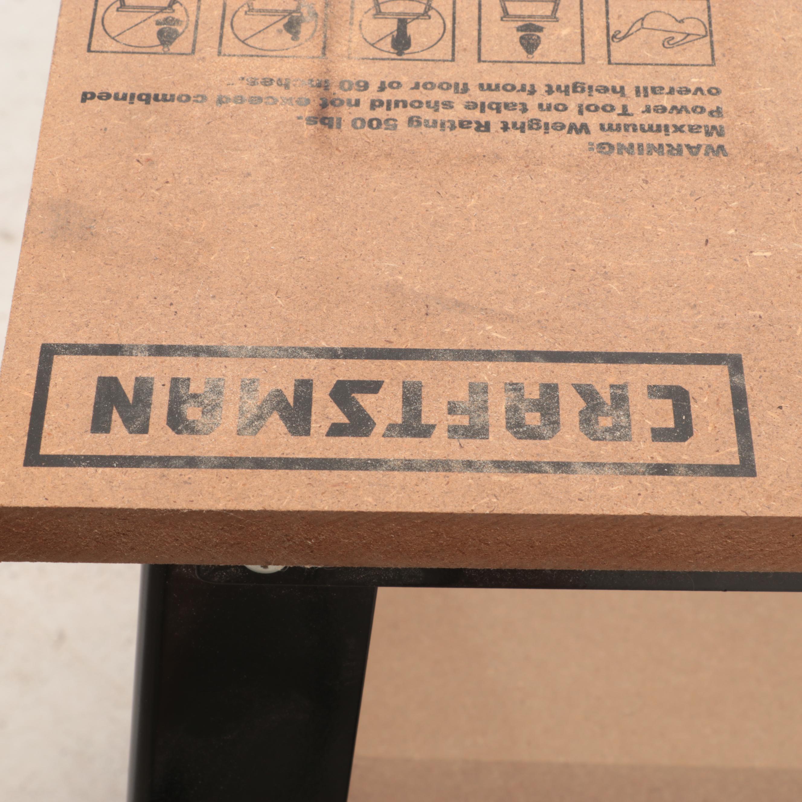 Craftsman Bench Top 10" Bandsaw with Craftsman Work Bench