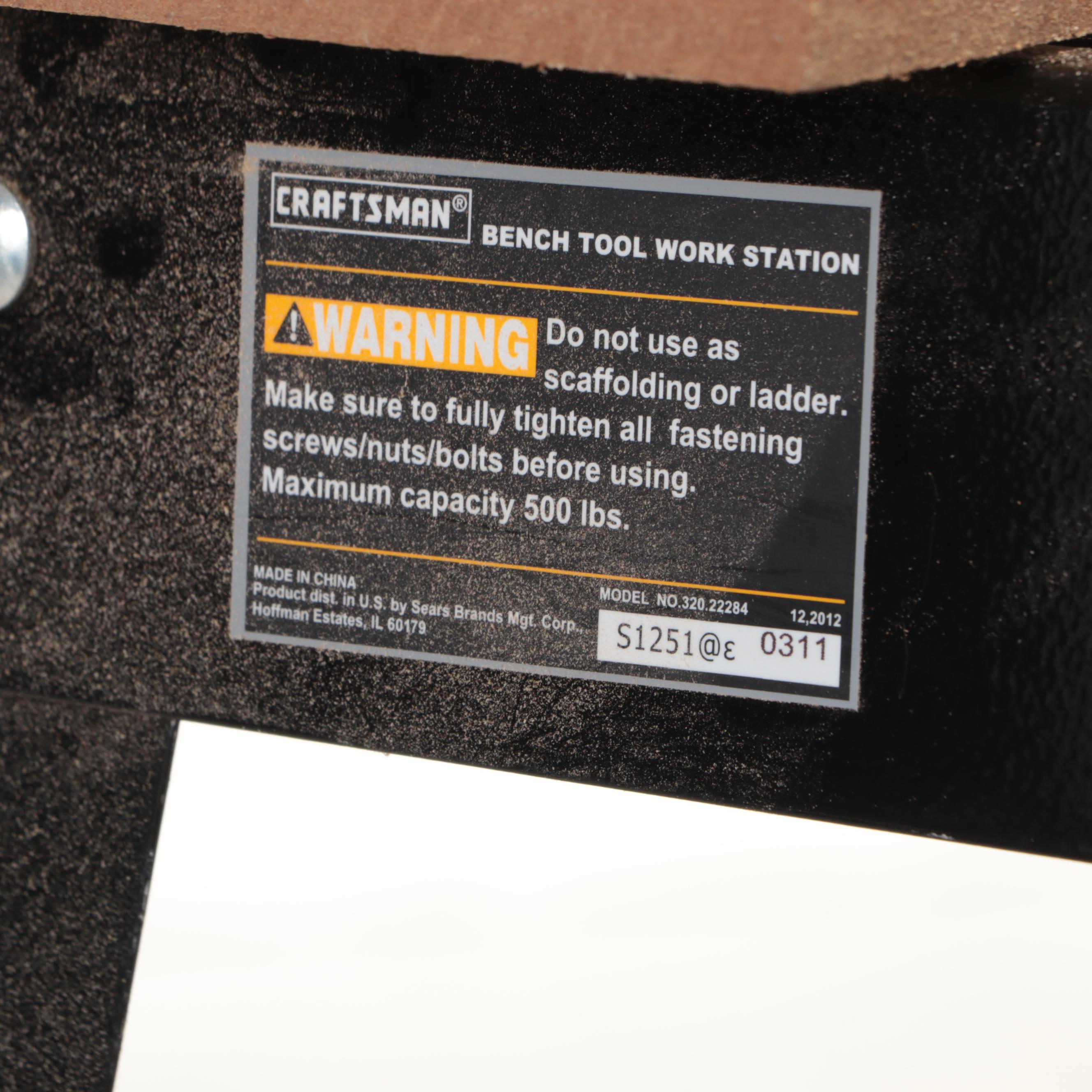 Craftsman Bench Top 10" Bandsaw with Craftsman Work Bench