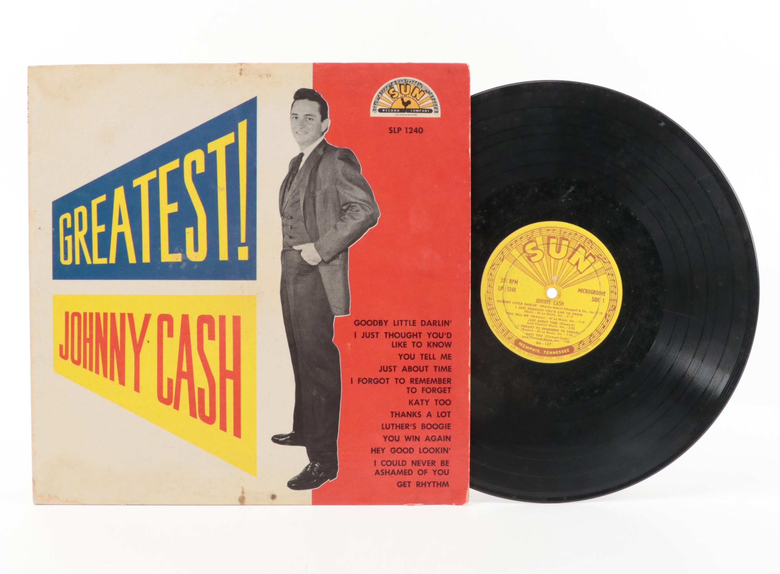 Johnny Cash "Ride this Train", "Bitter Tears" and Other Vinyl Records