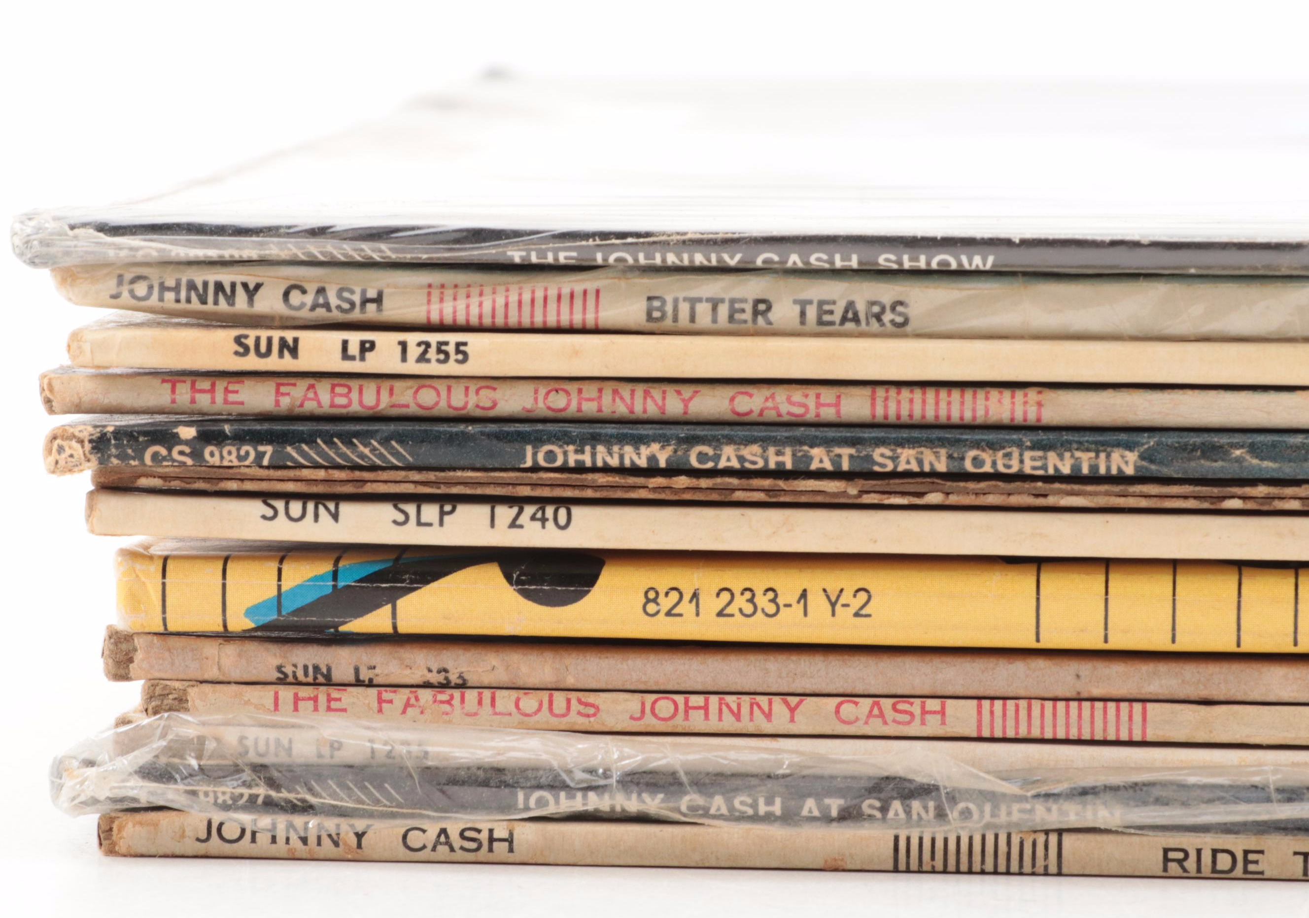 Johnny Cash "Ride this Train", "Bitter Tears" and Other Vinyl Records