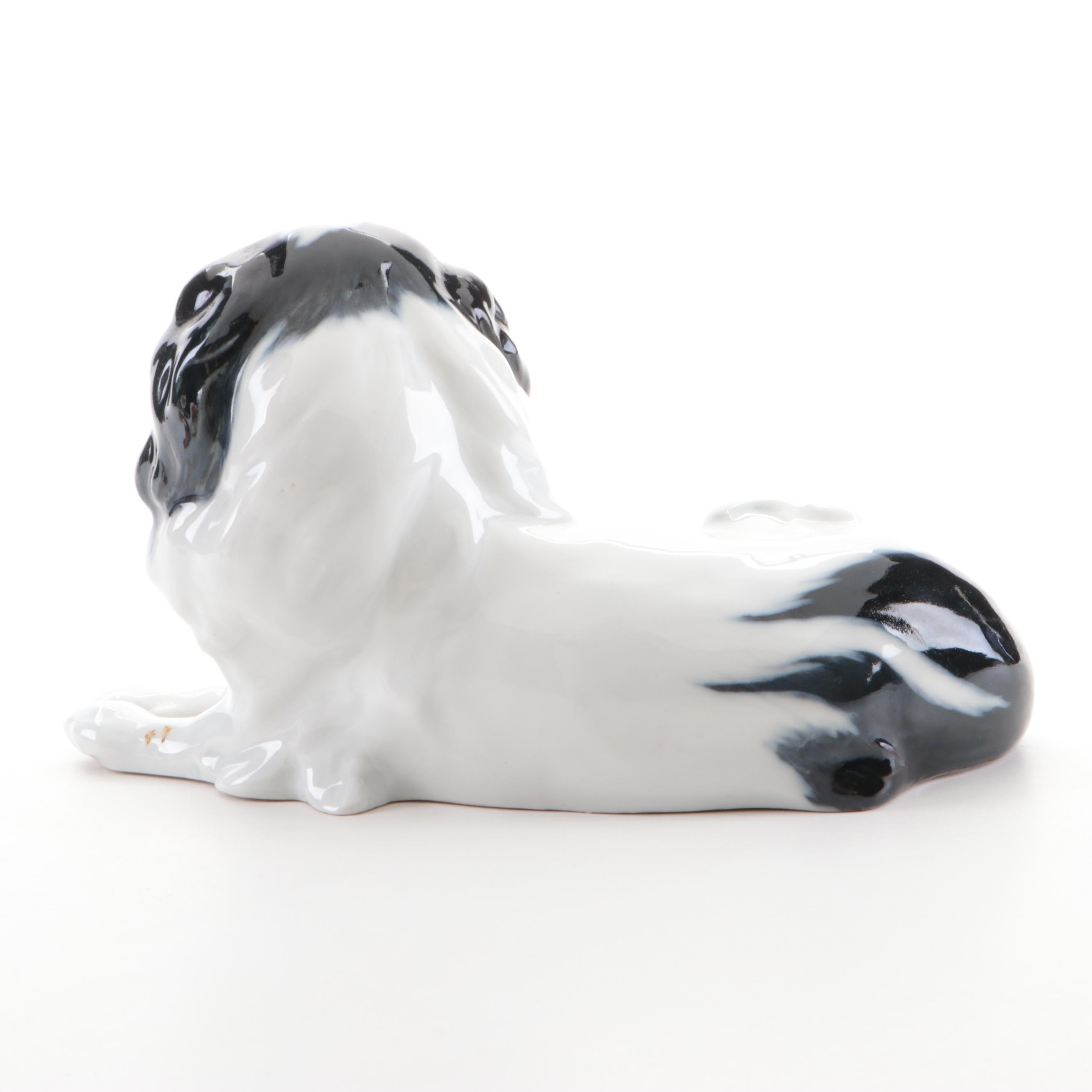 Meissen and Hutschenreuther Porcelain Japanese Chin Figurines, 20th Century