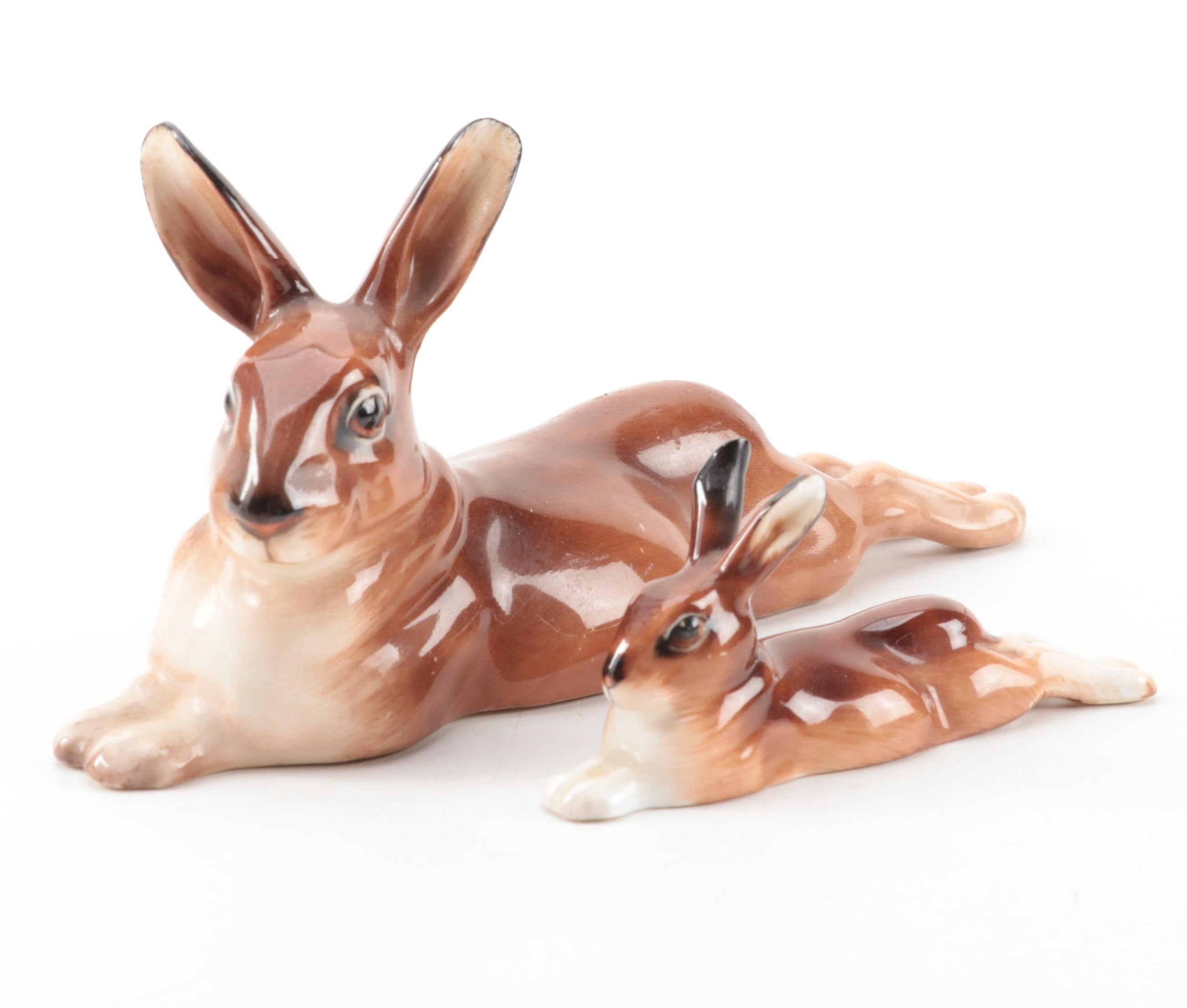 Royal Doulton Bone China Rabbit Figures