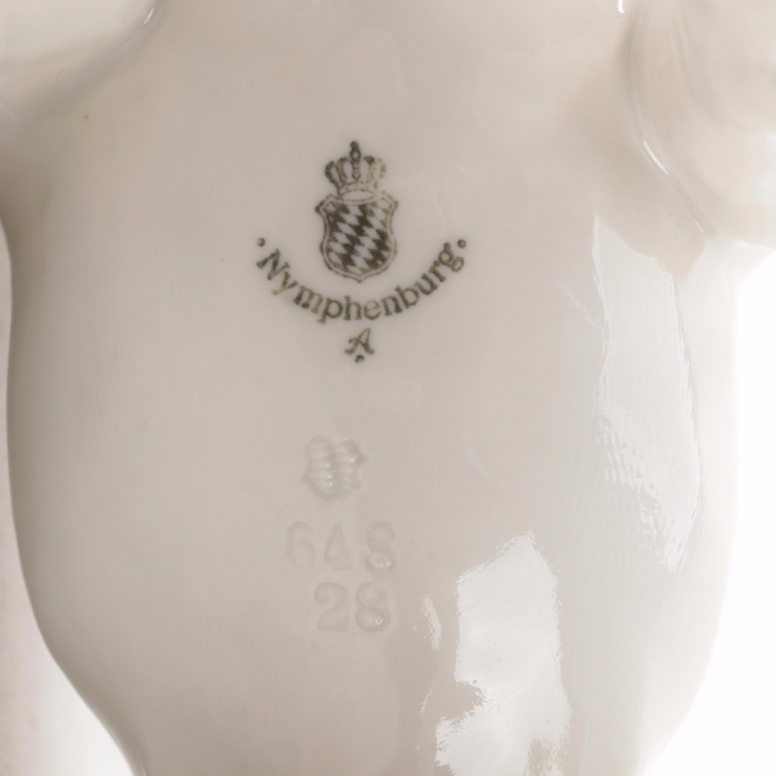 Rosenthal and Nymphenburg Porcelain French Bulldog Figures