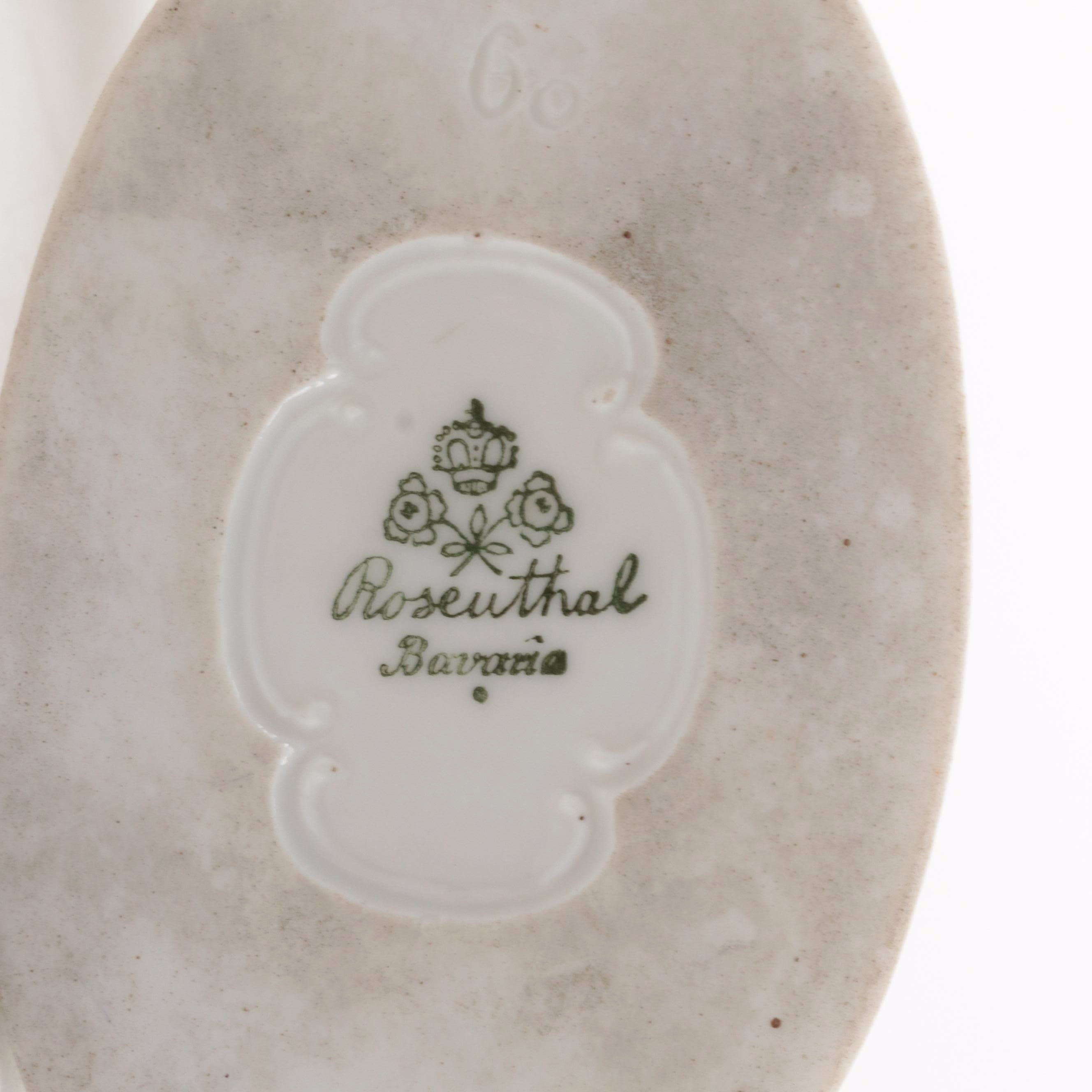 Rosenthal and Nymphenburg Porcelain French Bulldog Figures