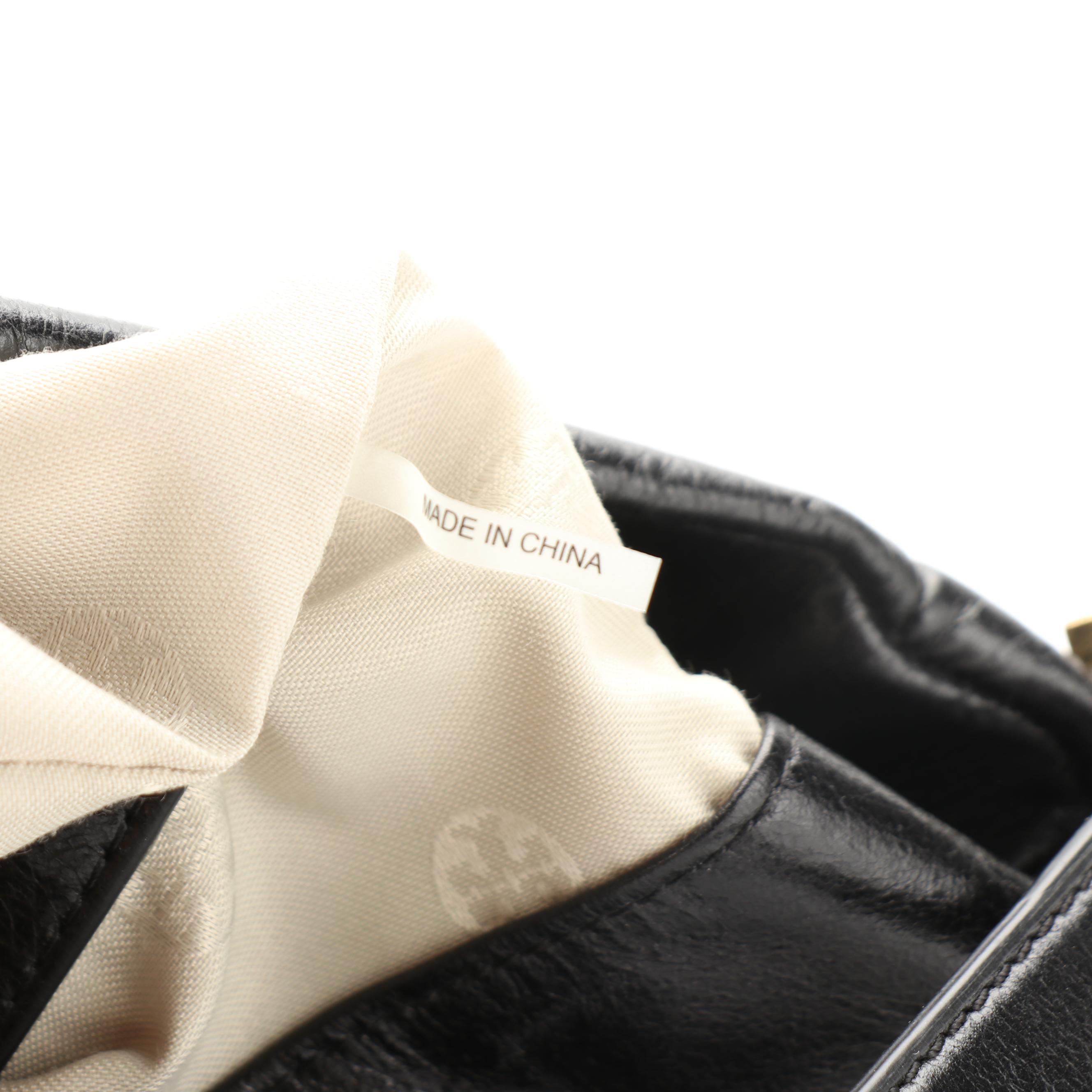 Tory Burch Dena Hobo Bag in Black Crinkled Calfskin Leather