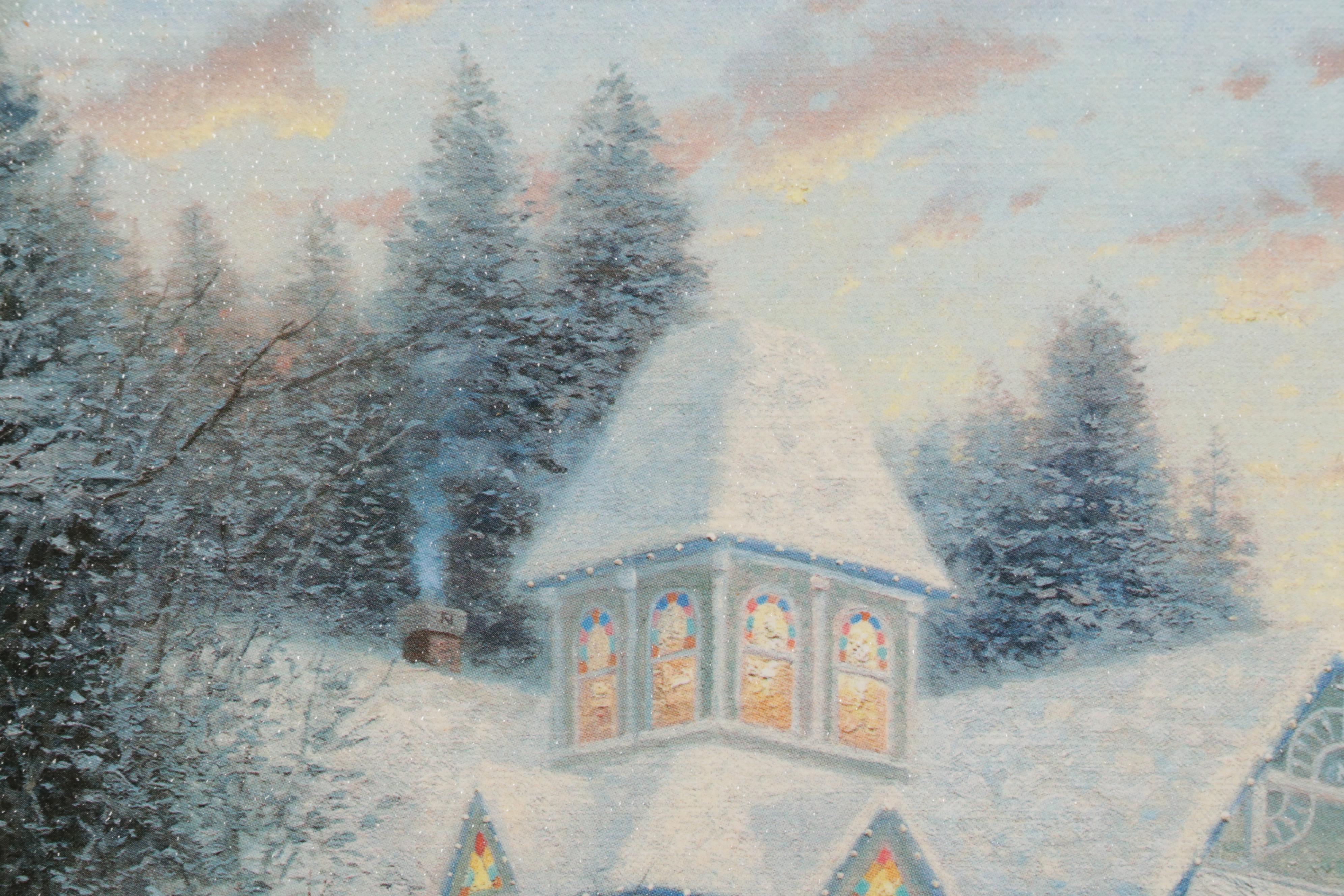 Offset Lithograph After Thomas Kinkade "Victorian Christmas I," 1997