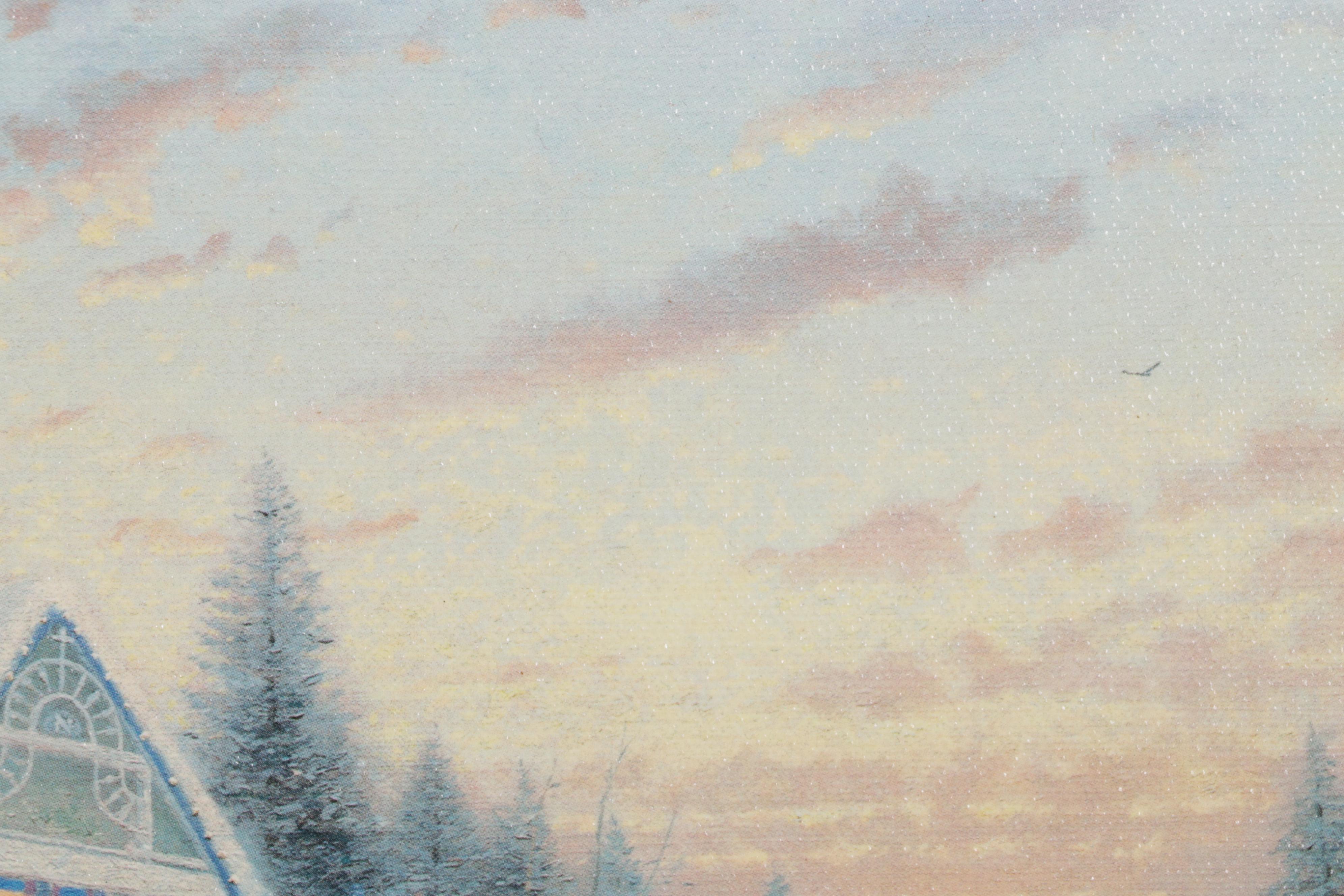 Offset Lithograph After Thomas Kinkade "Victorian Christmas I," 1997