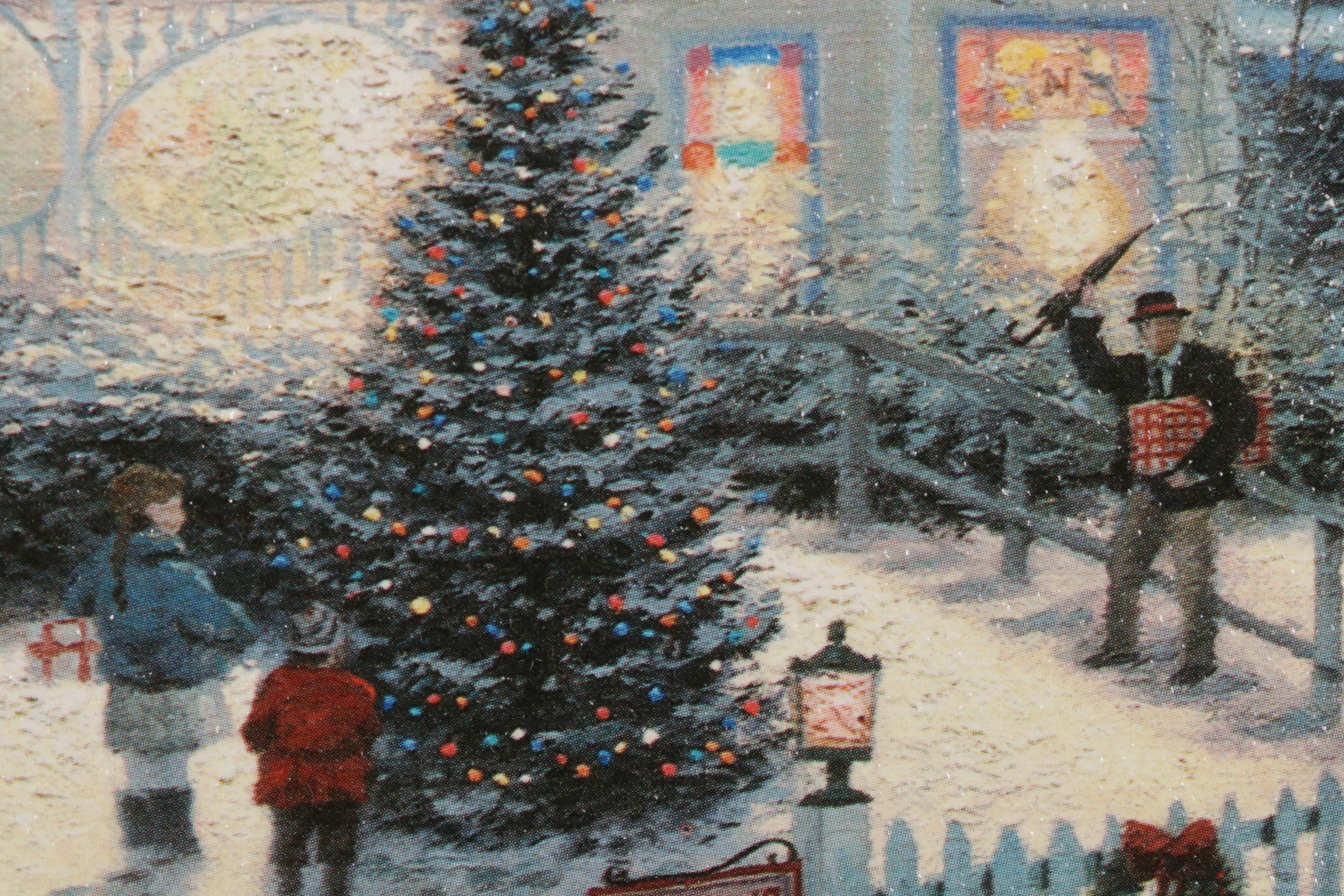 Offset Lithograph After Thomas Kinkade "Victorian Christmas I," 1997