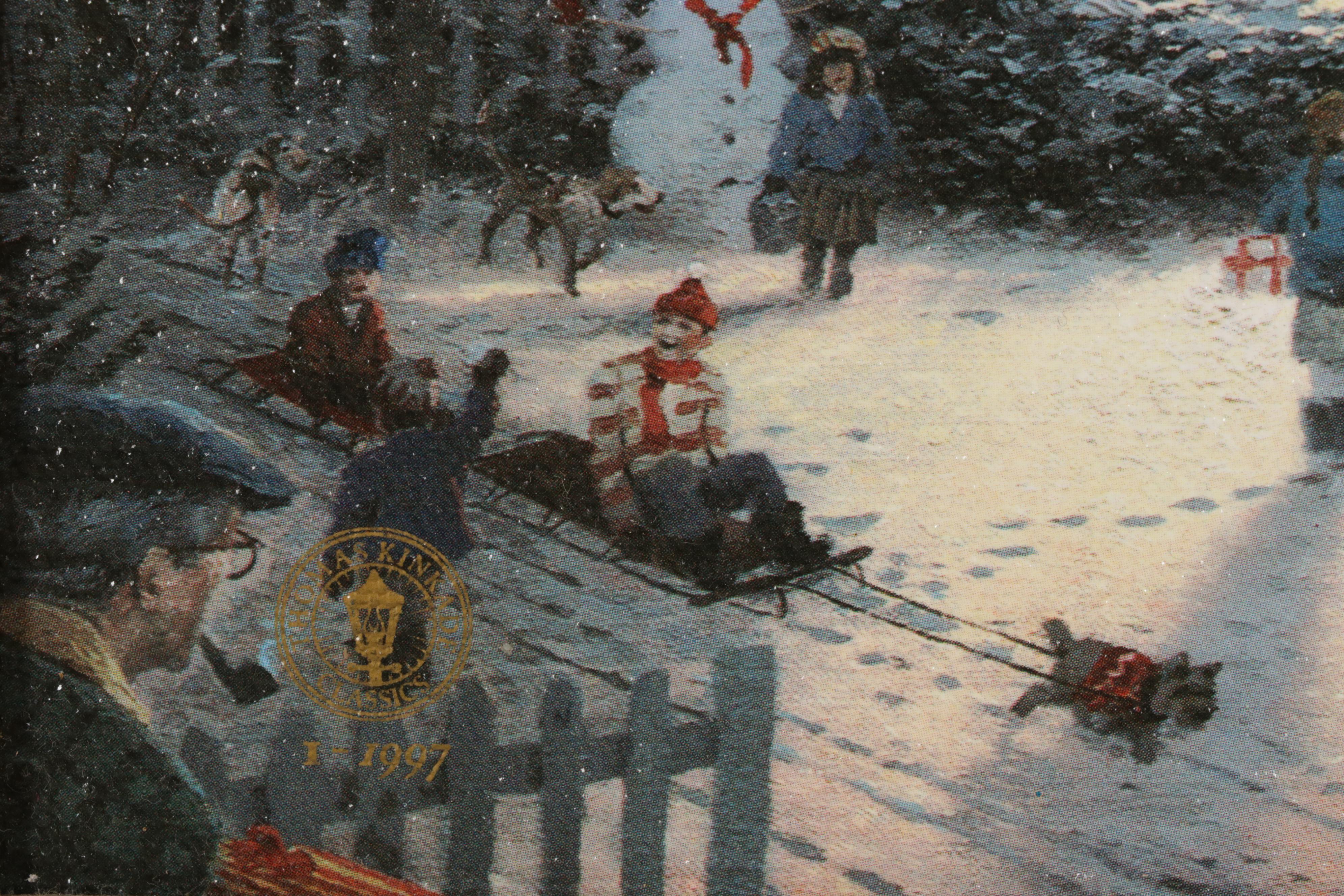 Offset Lithograph After Thomas Kinkade "Victorian Christmas I," 1997