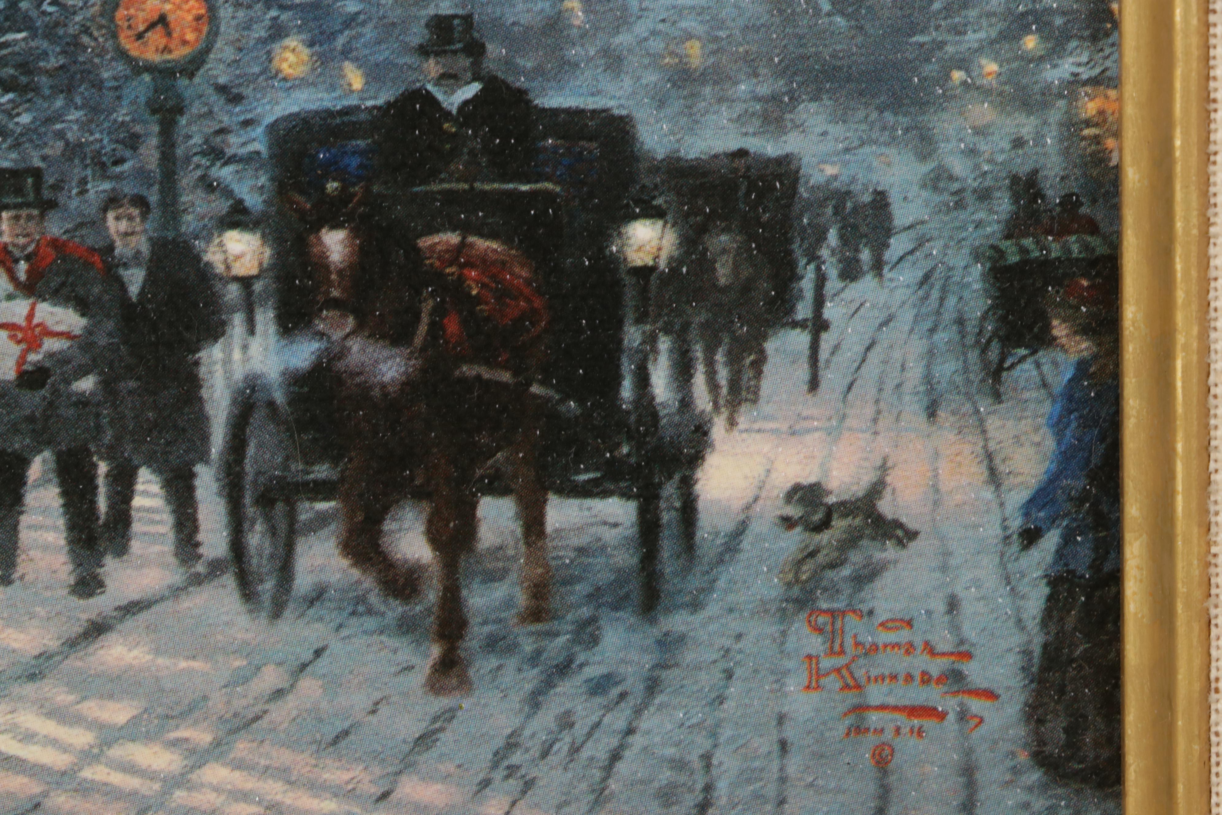 Offset Lithograph After Thomas Kinkade "Victorian Christmas I," 1997